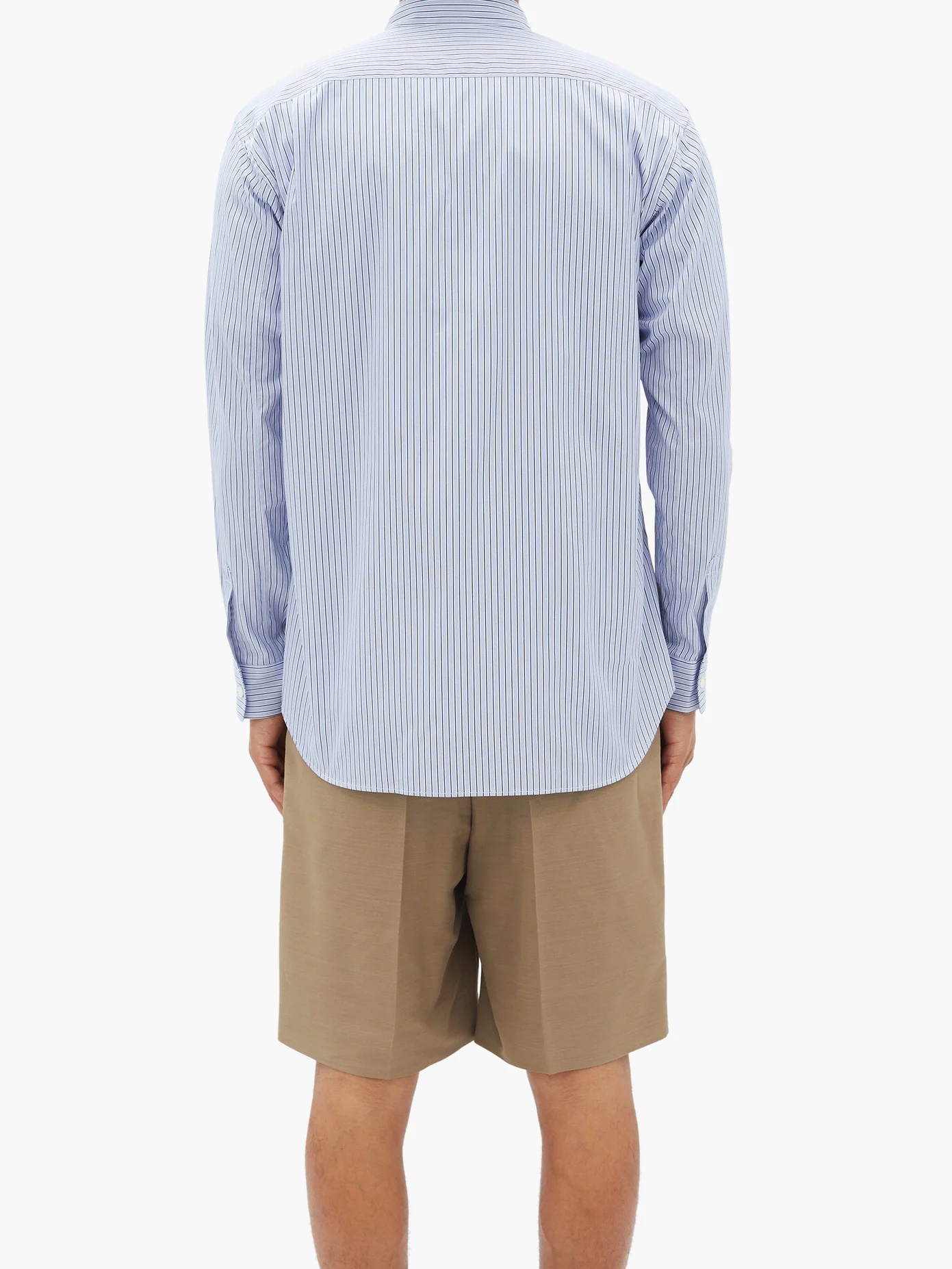 X Futura 2000 printed striped cotton-poplin shirt - 5