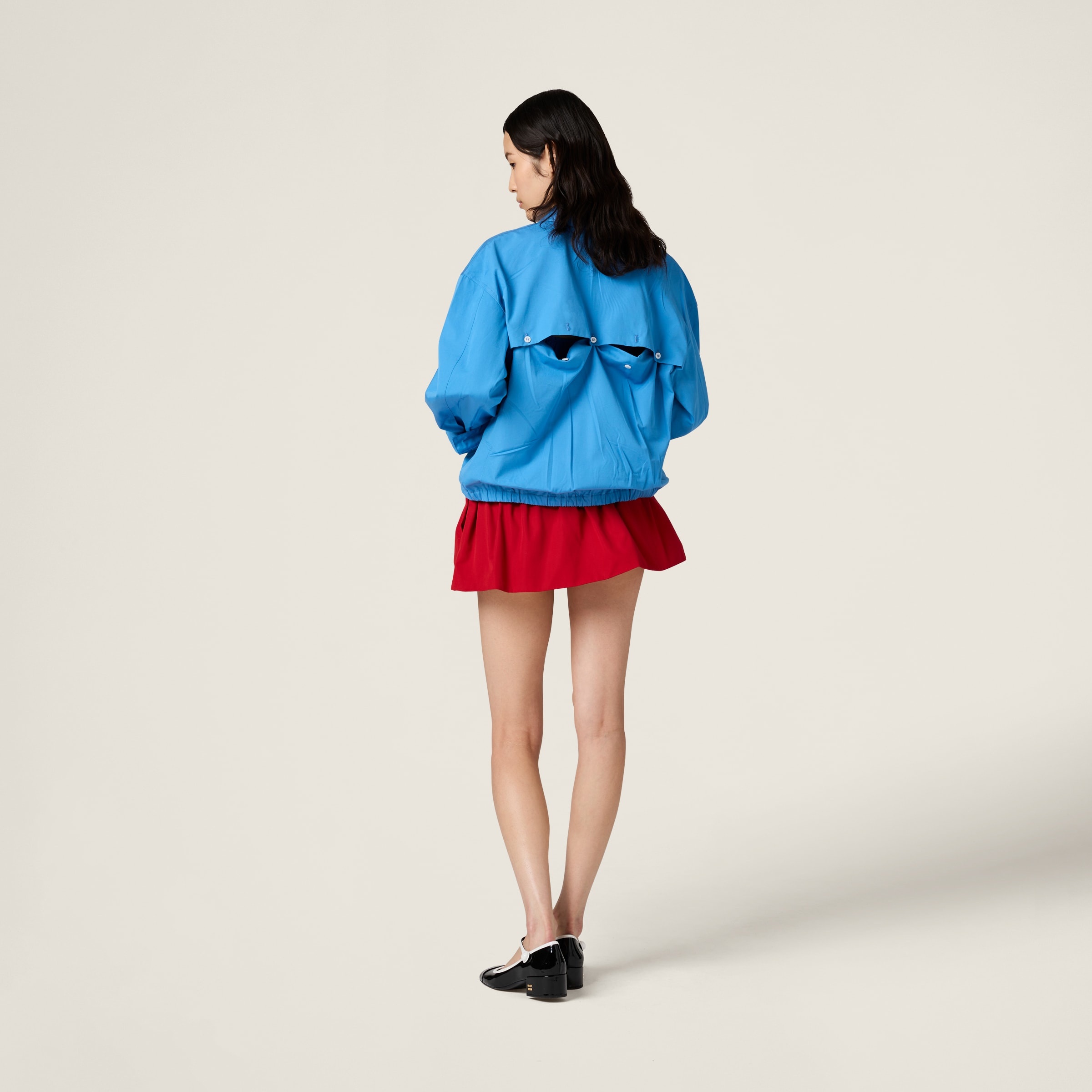 Poplin miniskirt - 3