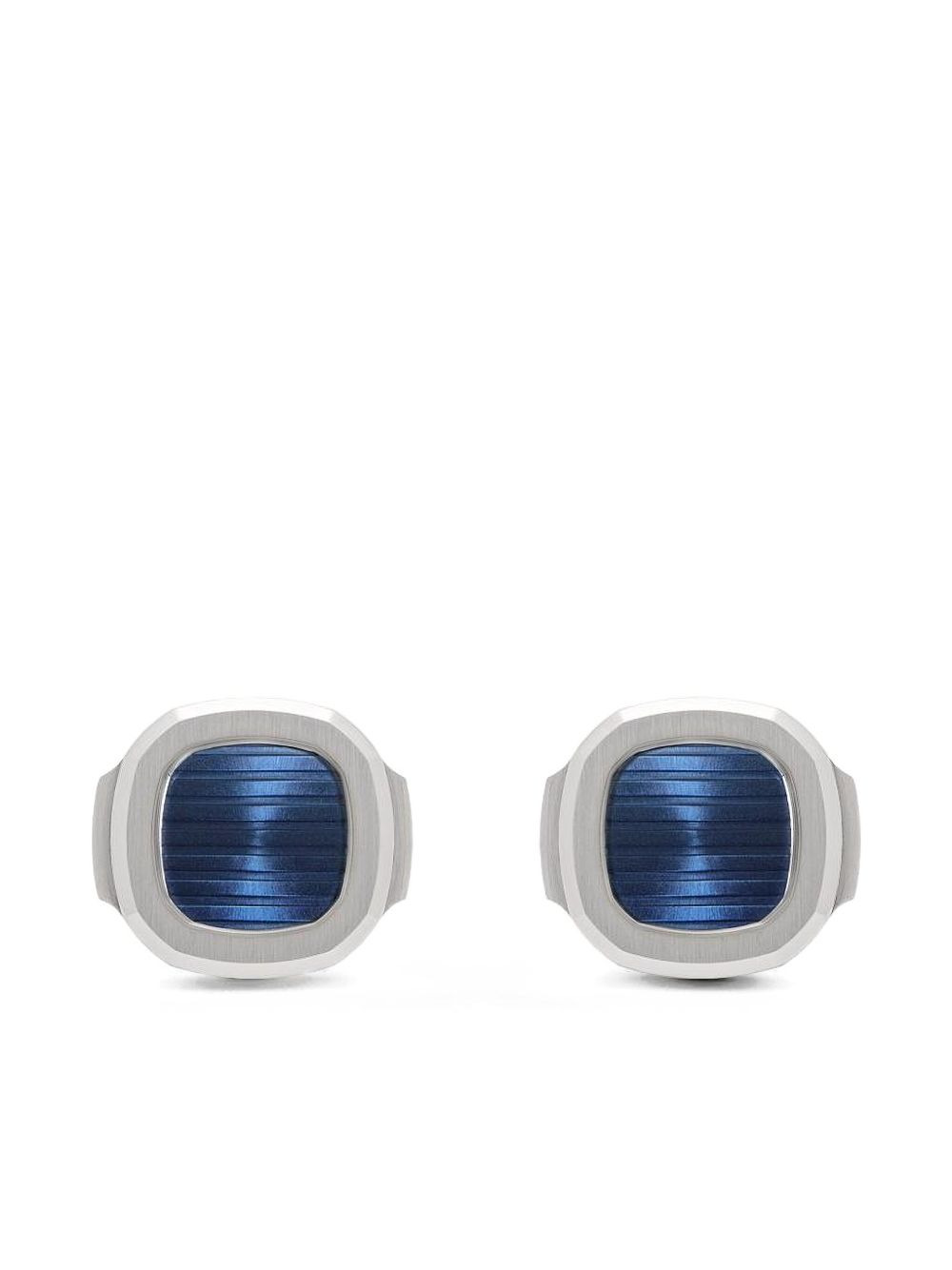 18K white gold Nautilus square cufflinks - 2