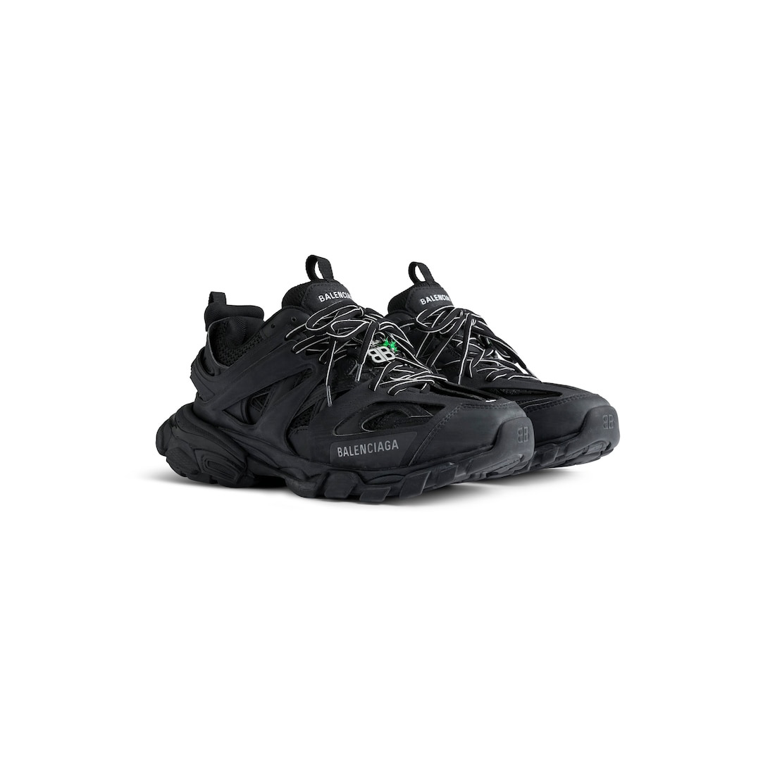 Men's Track Sneaker With Charms in Black - 2