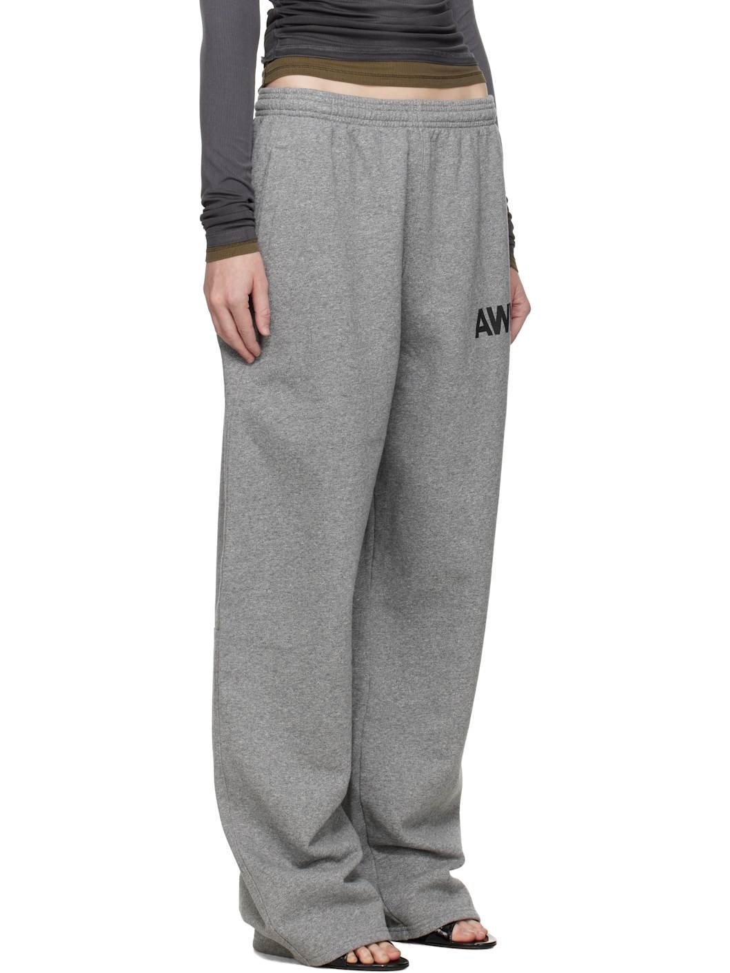 Gray Logo-Detailed Oversize Sweatpants - 2