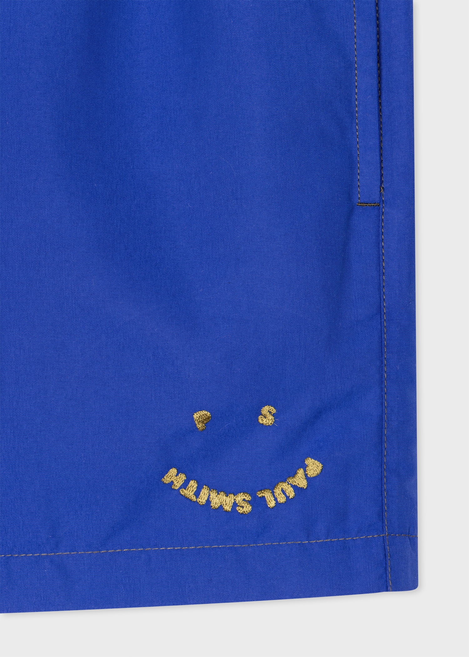 Cobalt Blue 'Happy' Swim Shorts - 3