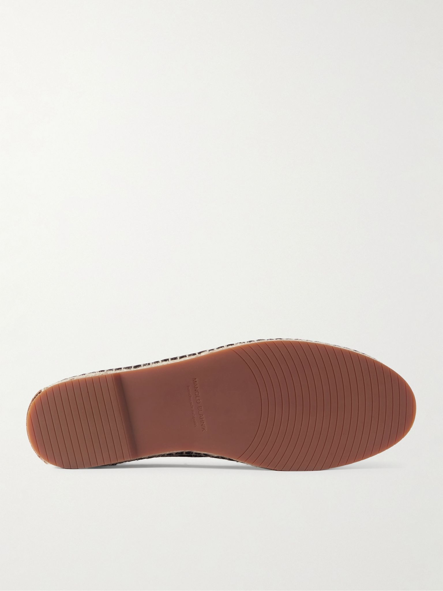 Nerano Leather-Trimmed Suede Espadrilles Brown - 3