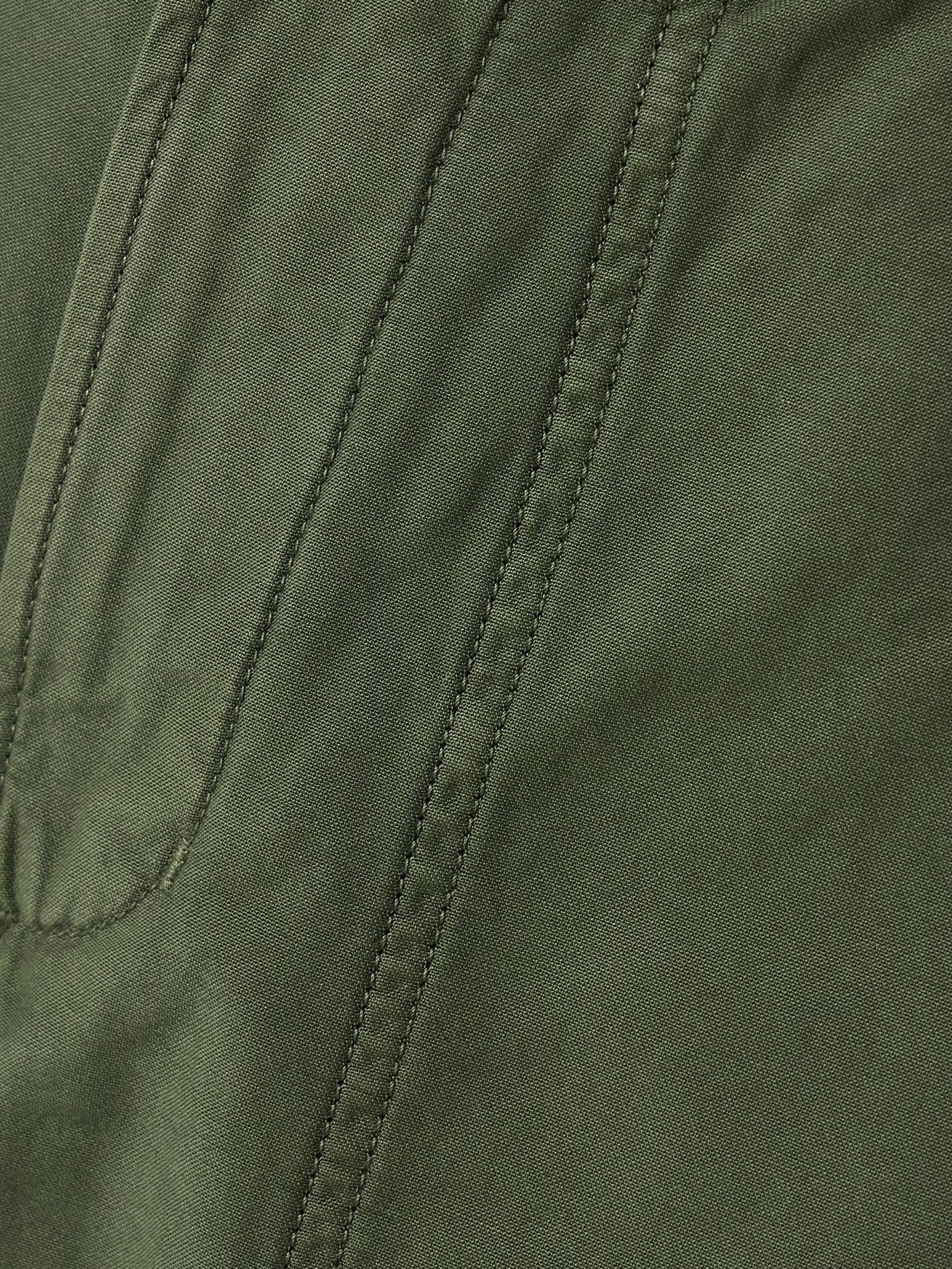 Marcelle cotton tapered cargo pants Army green - 4