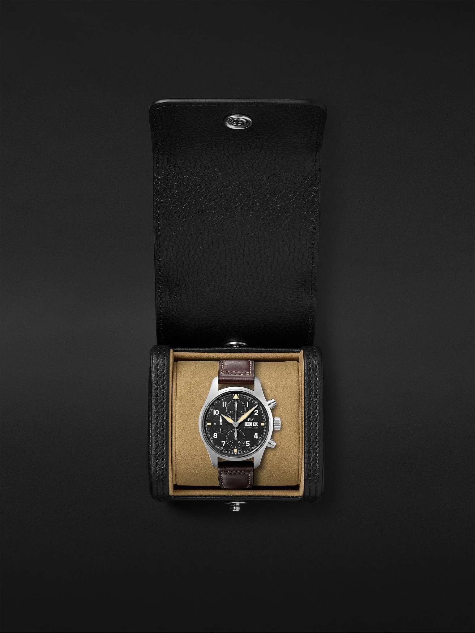 Pilot's Spitfire Automatic Chronograph 41mm Stainless Steel and Leather Watch, Ref. No. IW387903 - 8