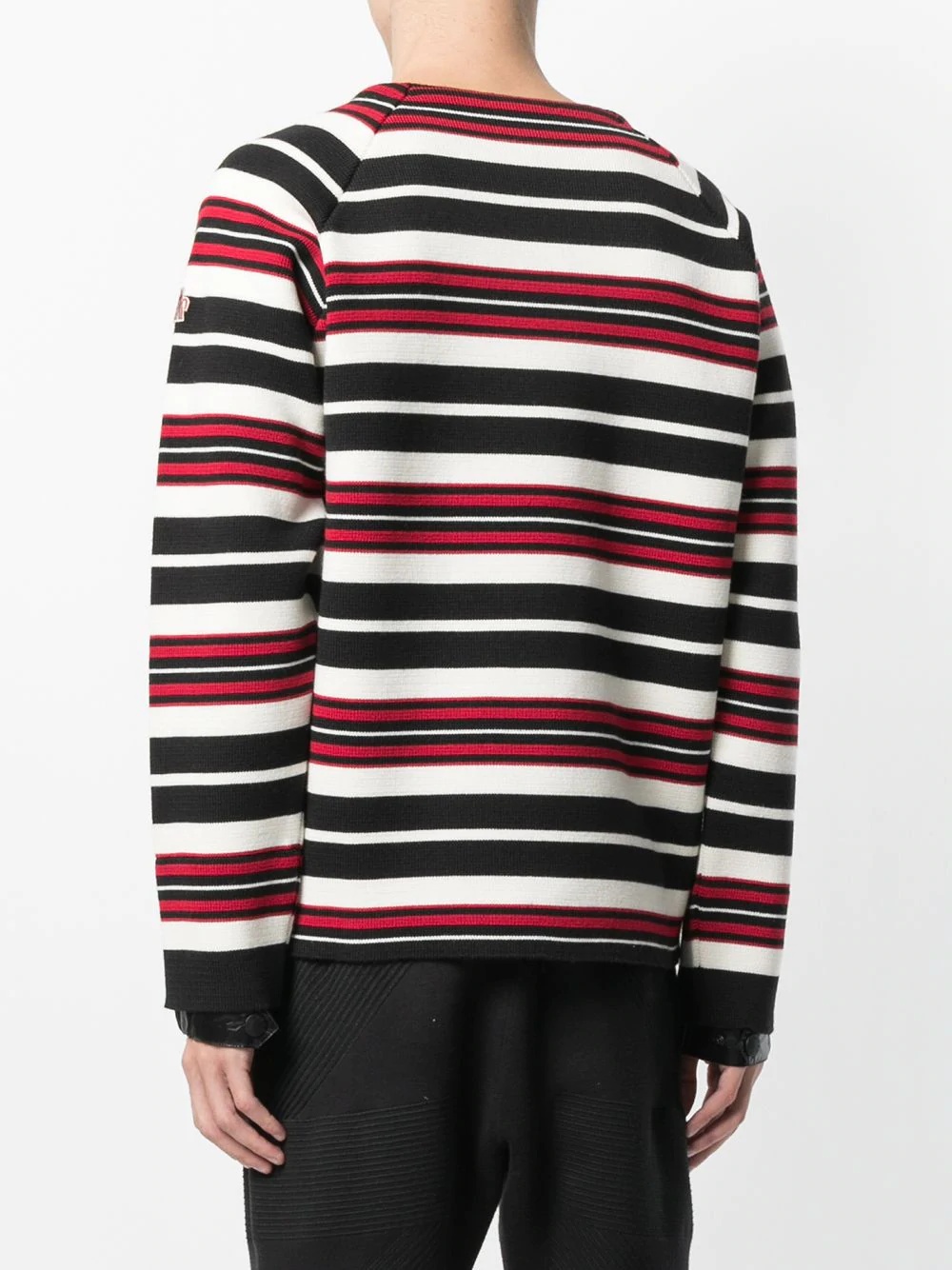 contrast stripe sweater - 4