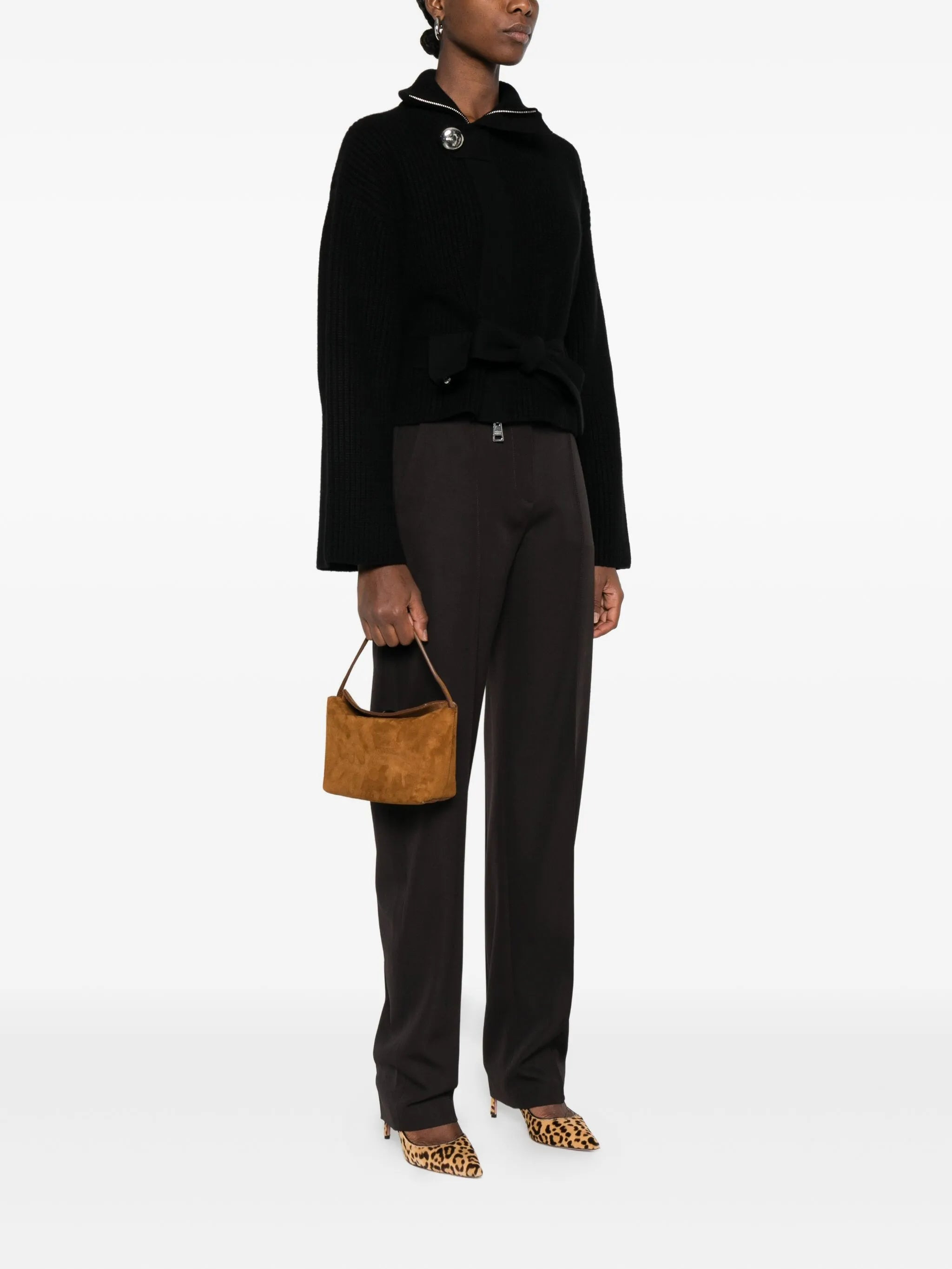 Christopher Esber Calf Suede Top-handle Mini Bag - 3