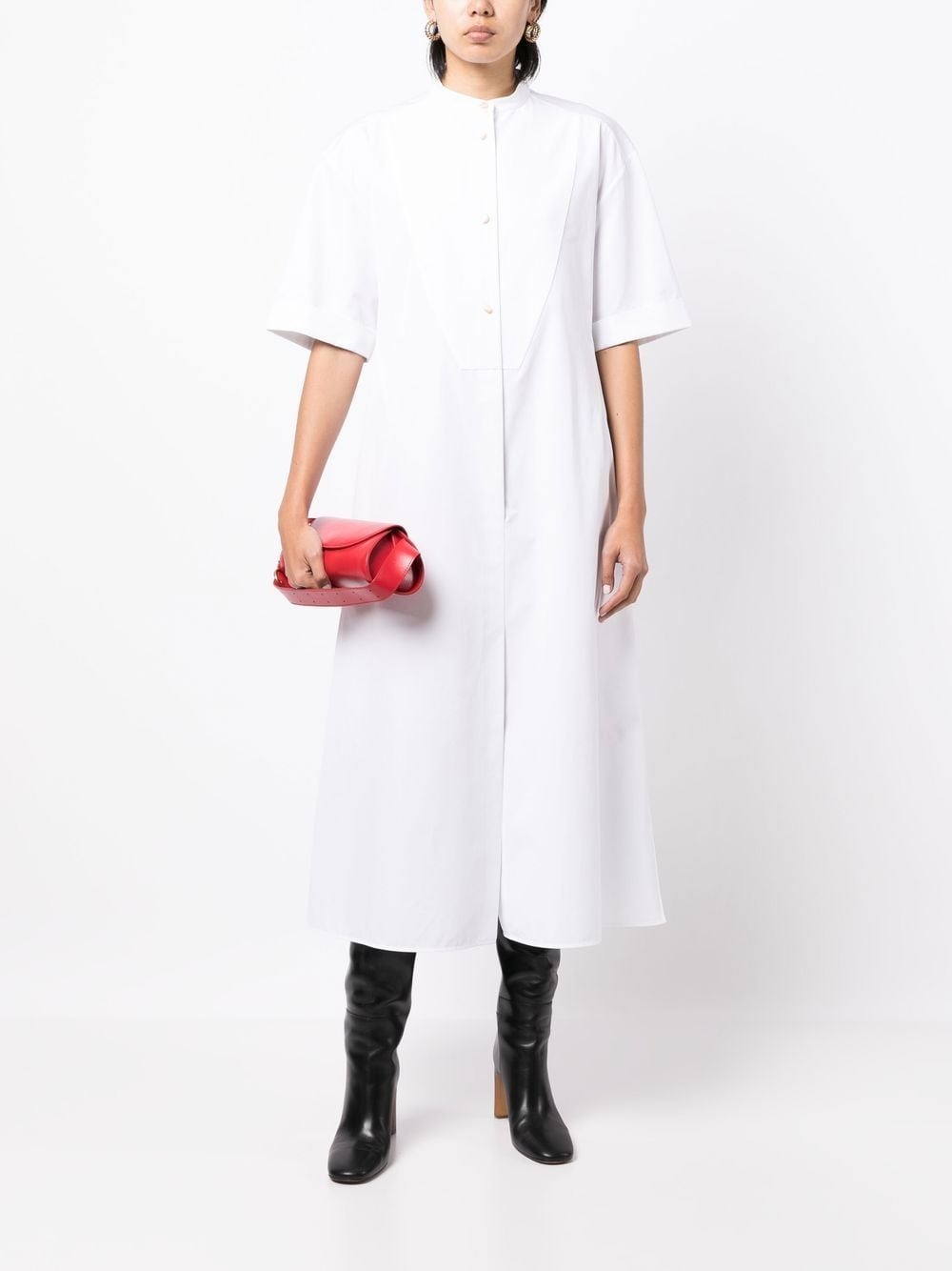 cotton shirt dress - 2