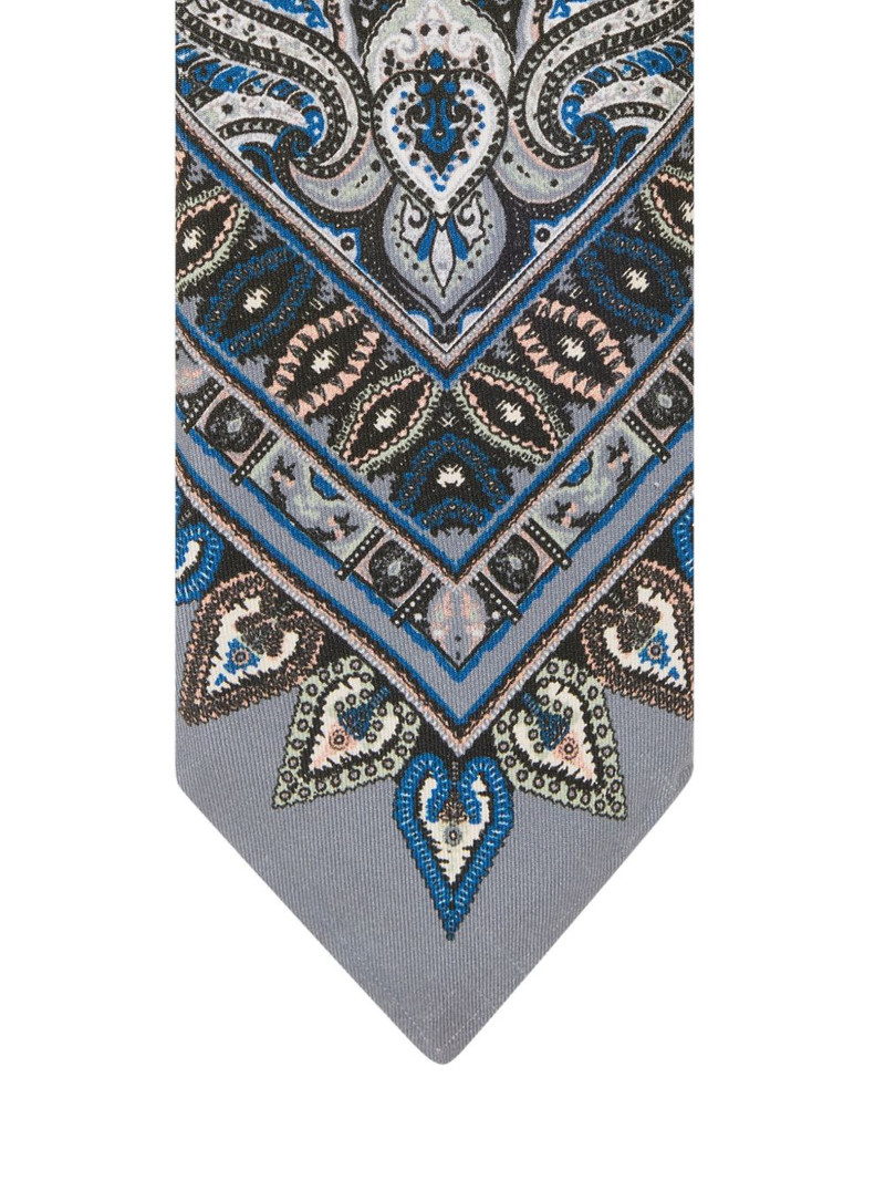 Etro floral paisley print tie outlook
