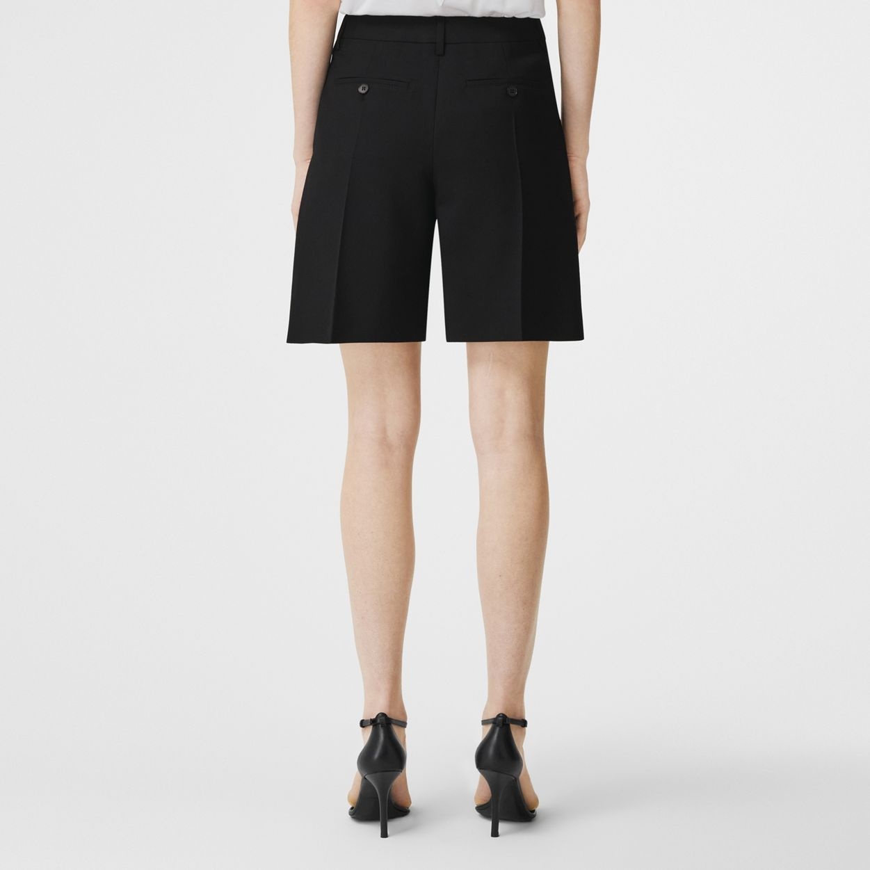 Monogram Motif Wool Tailored Shorts - 5