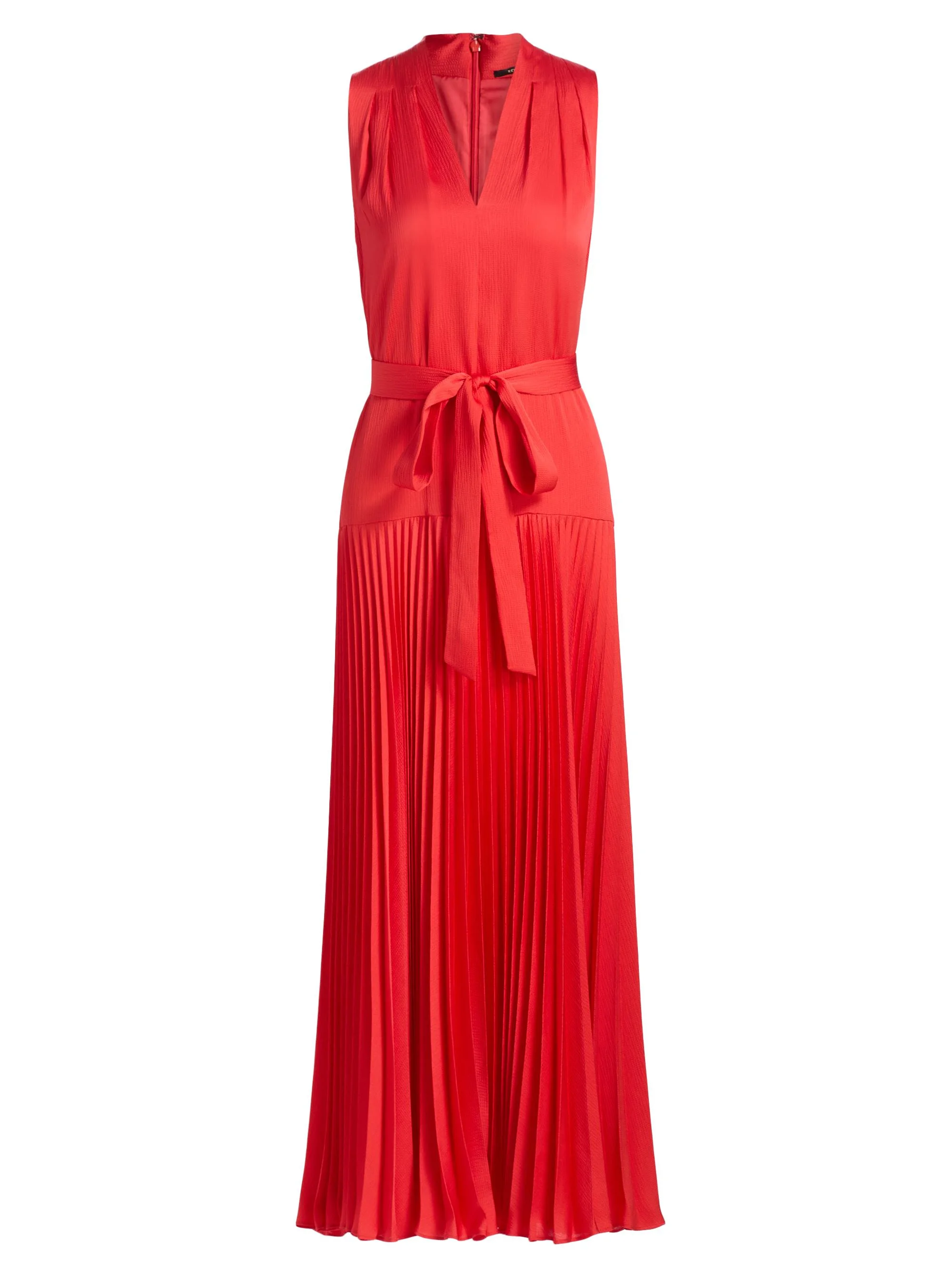 Women's Viva Hammered Satin Sleeveless Maxi Dress - Bright Coral - 1