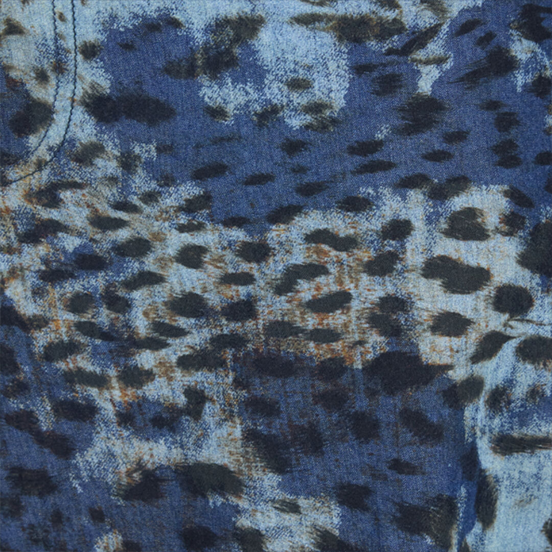 Jeans With Jaguar Skin Print - 5