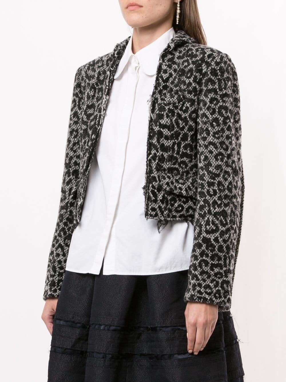 leopard-print open-front jacket - 3