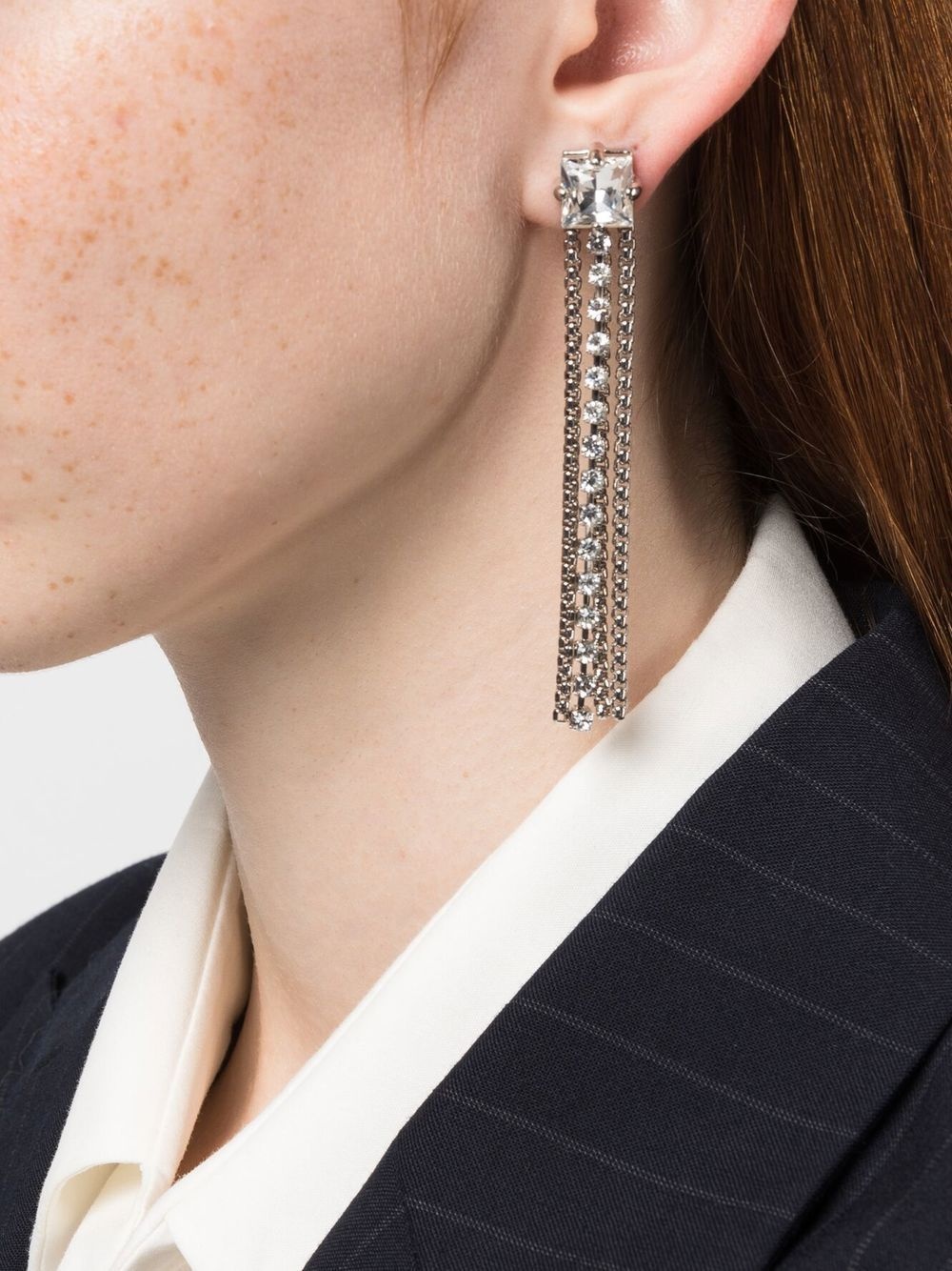 fringe drop earrings - 2
