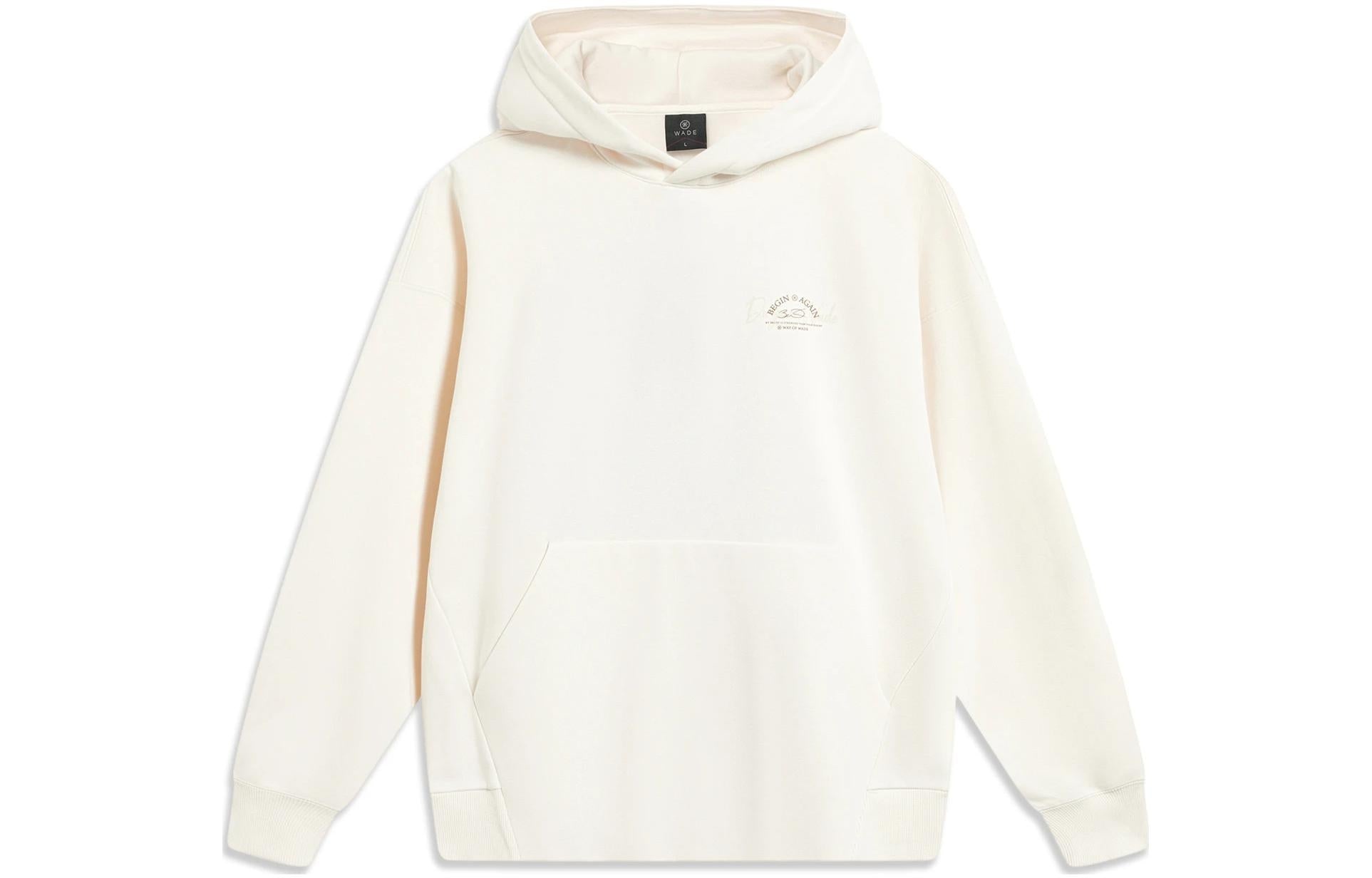 Li-Ning Wade Graphic Hoodie 'Beige' AWDT943-2 - 1