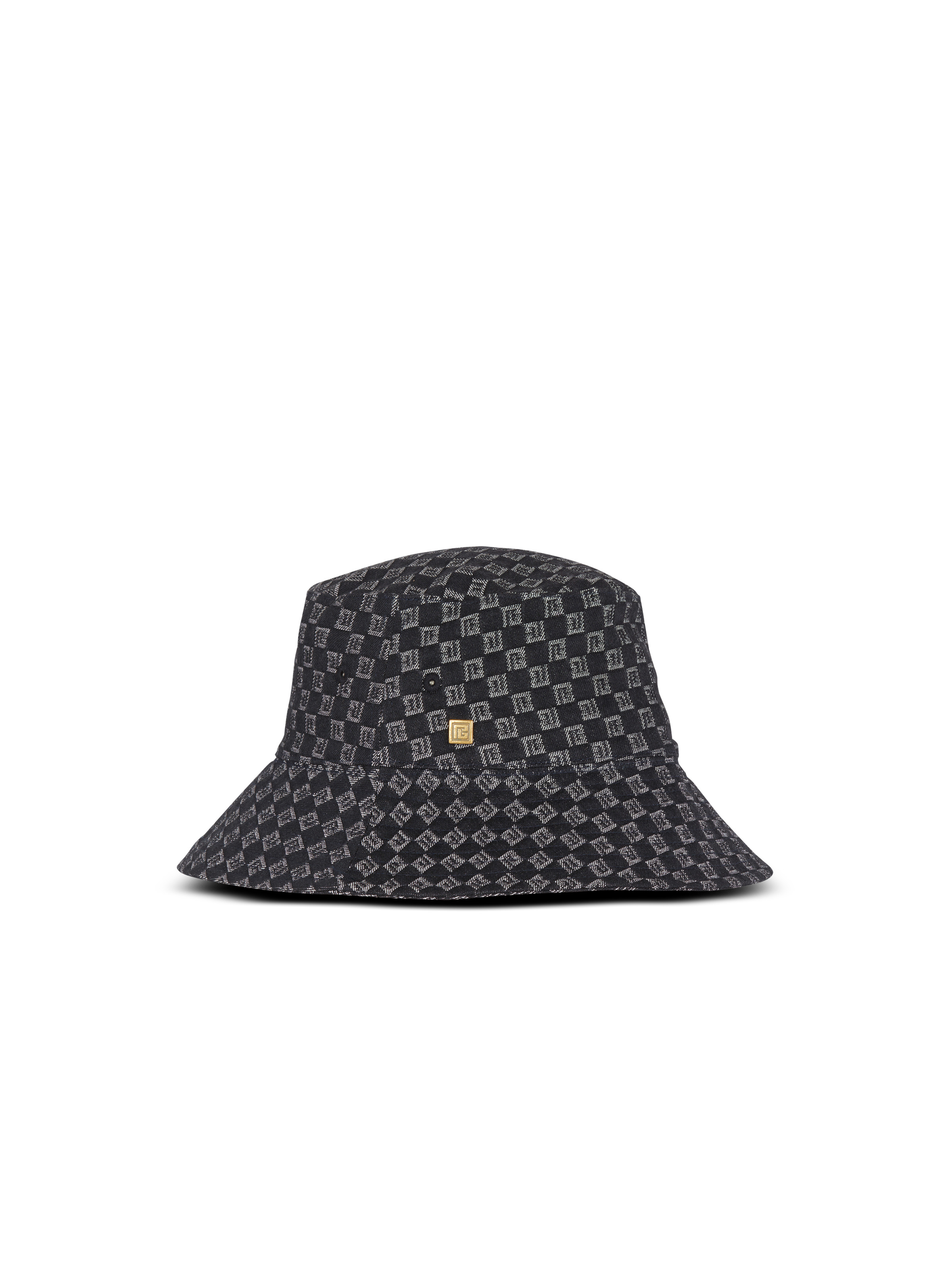 Monogram jacquard denim bucket hat - 2