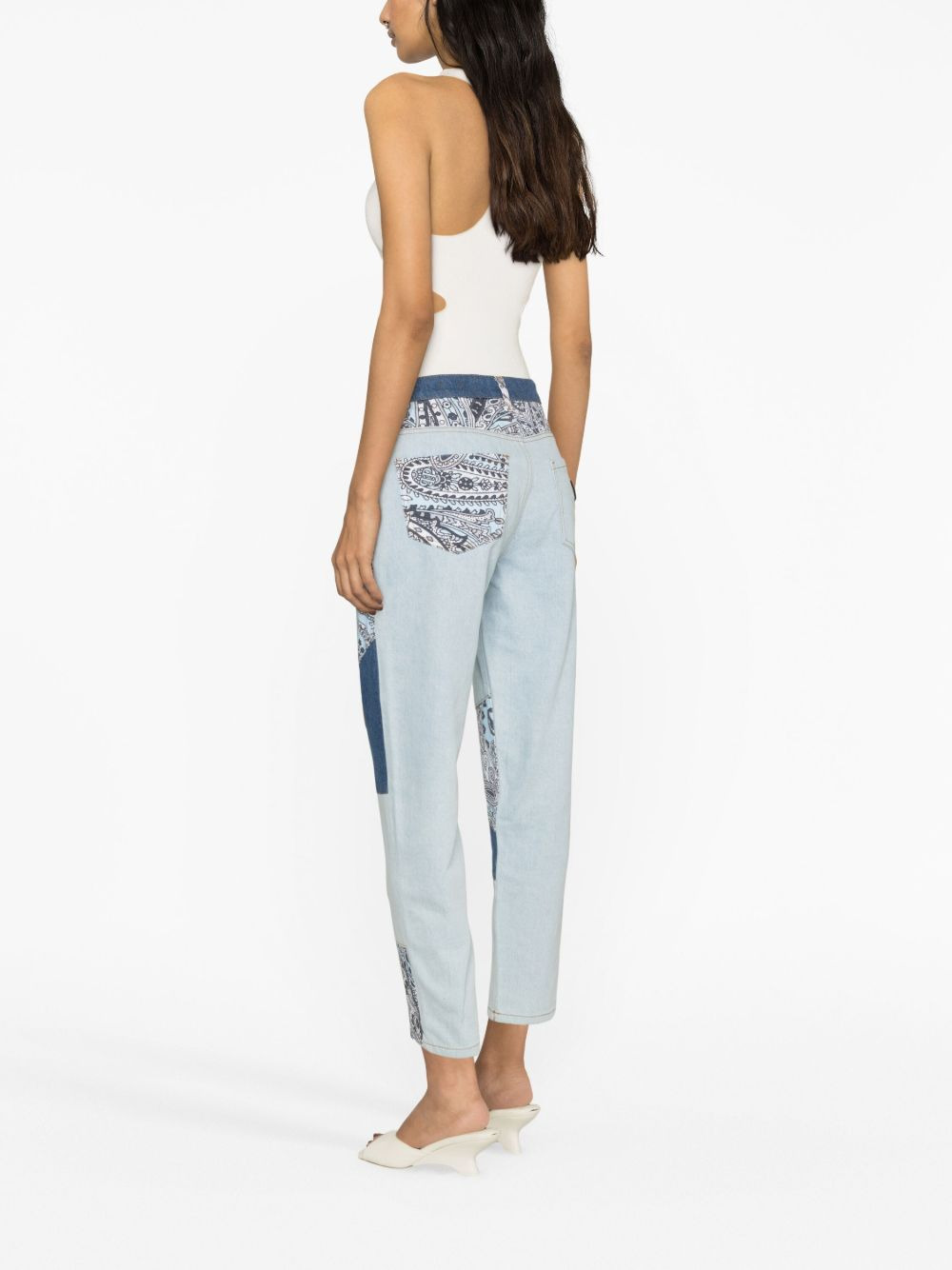 mid-rise straight-leg trousers - 3