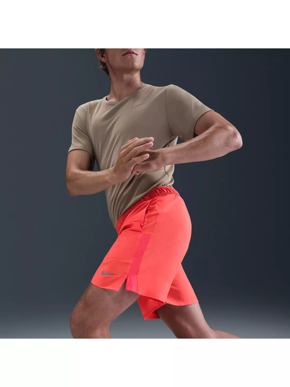 Men's Challenger Dri-FIT 7" Brief-Lined Running Shorts -Red - 5