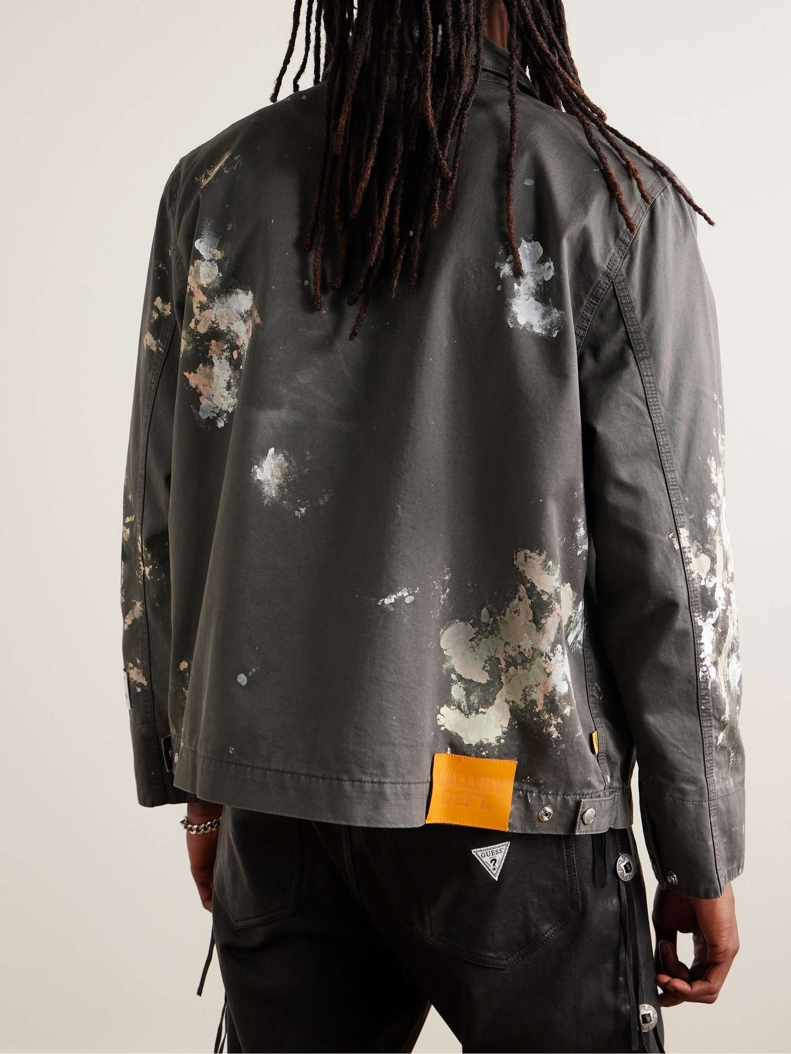 Montecito Paint-Splattered Cotton-Twill Jacket - 4