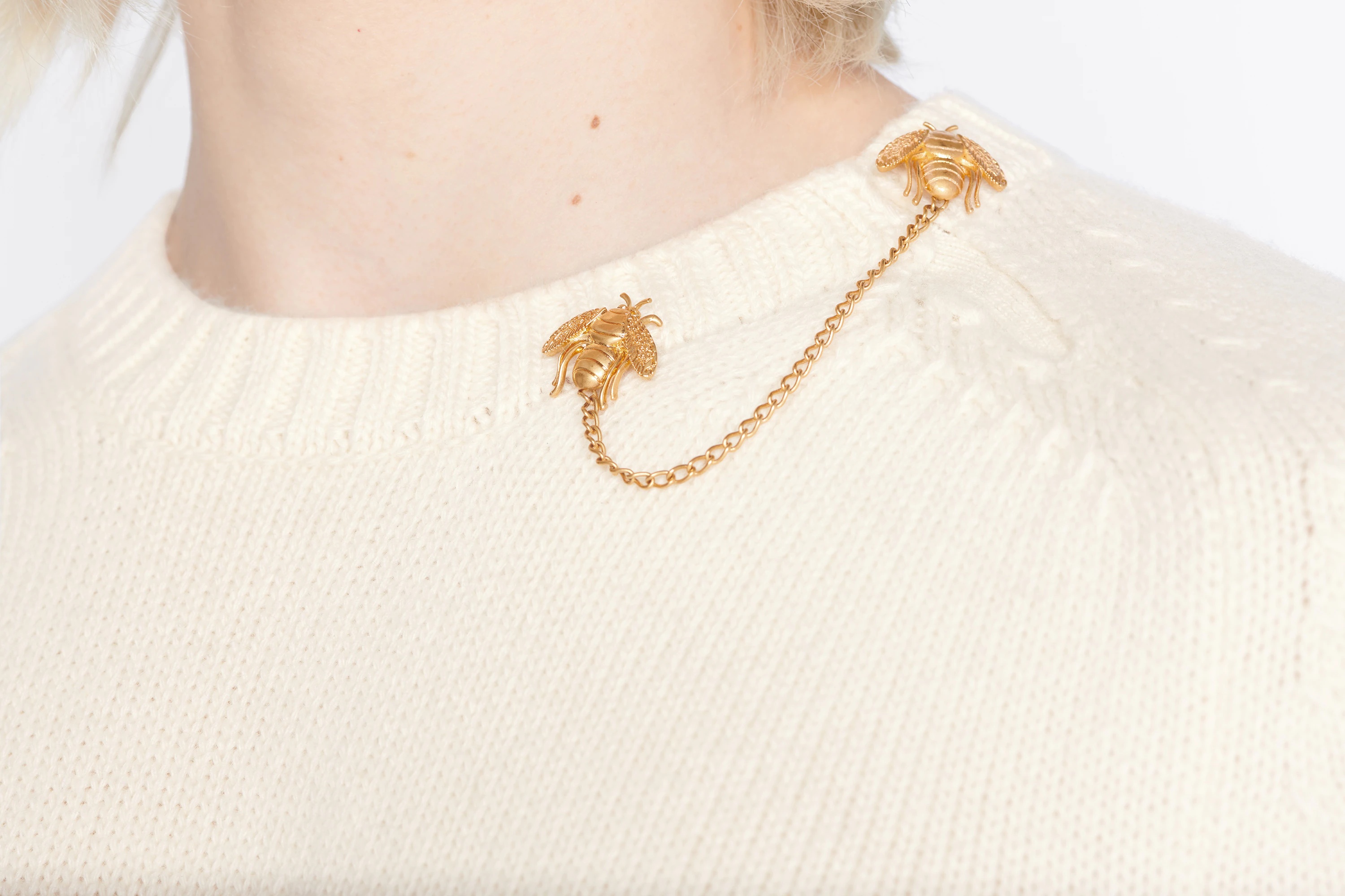 Dior Sweater with Bee Jewels REVERSIBLE