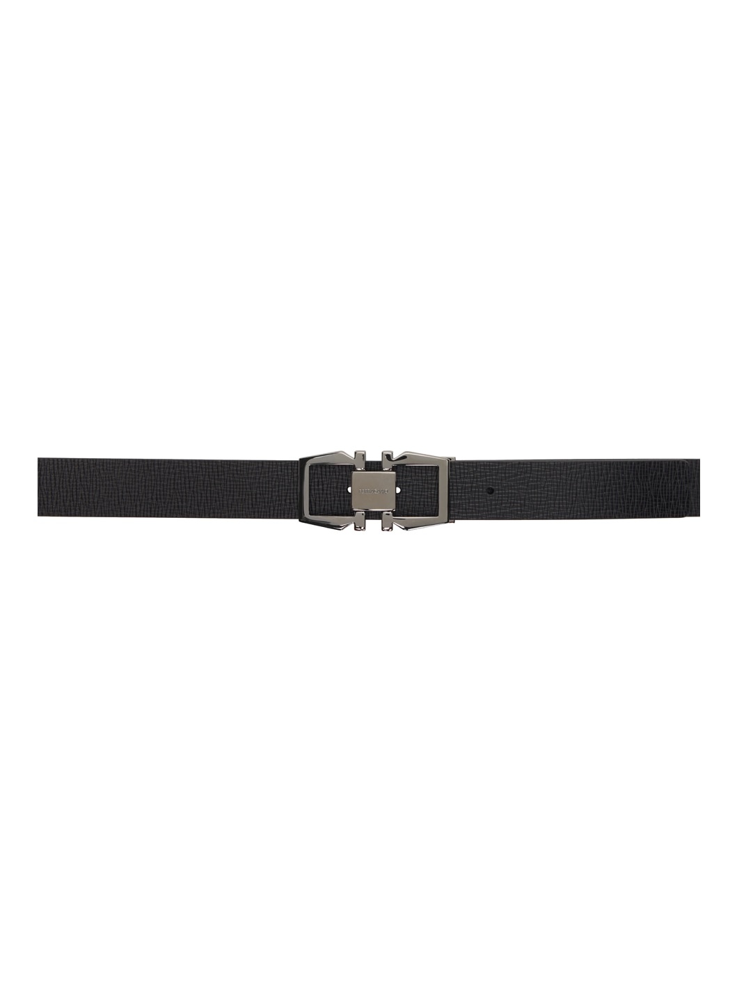 Black Gancini Reversible Belt - 1