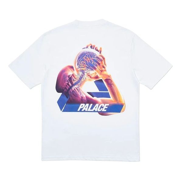 PALACE SS20 Tri-Gaine T-Shirt White Back Large Triangle Short Sleeve Unisex P18TS121 - 2