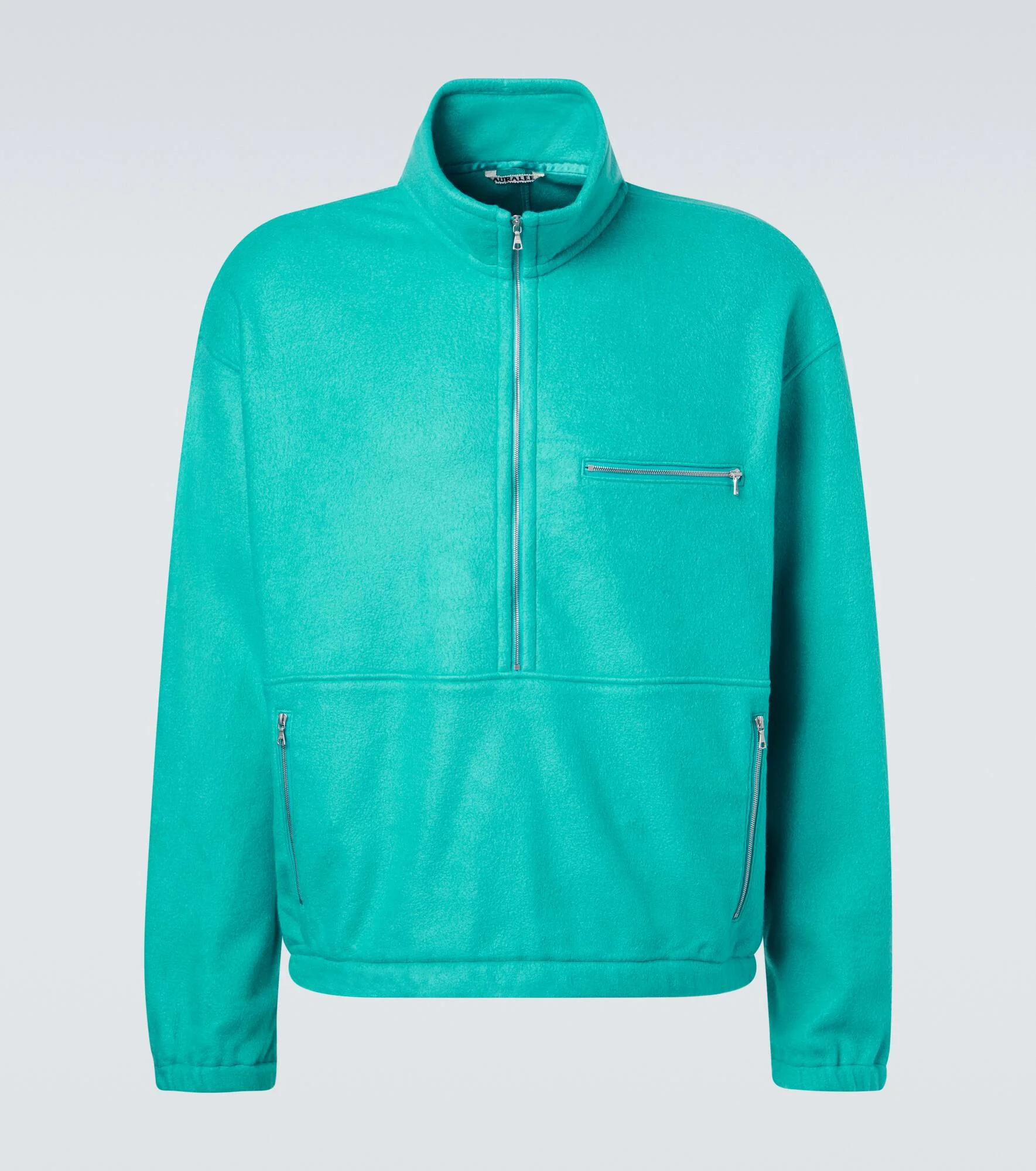 Silk fleece half-zip sweater - 1