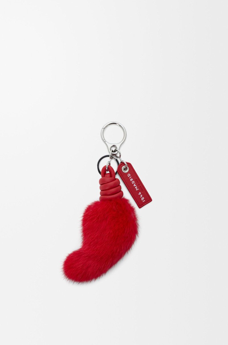 Loewe Lion tail charm in mink and calfskin outlook