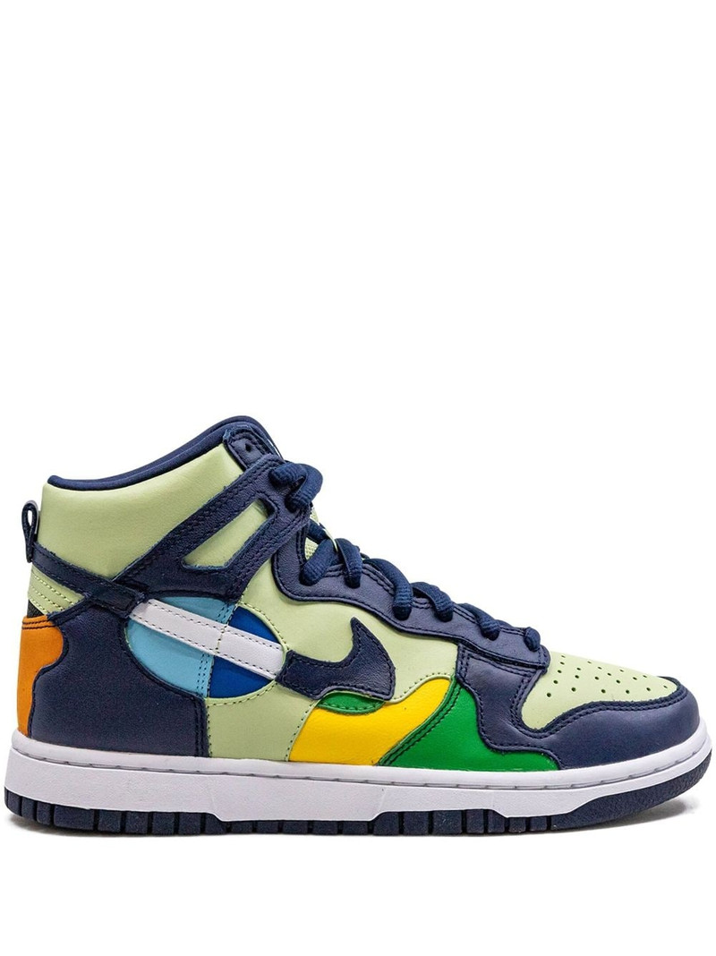 Dunk High "See Through - Pistachio/Midnight Navy" sneakers - 1