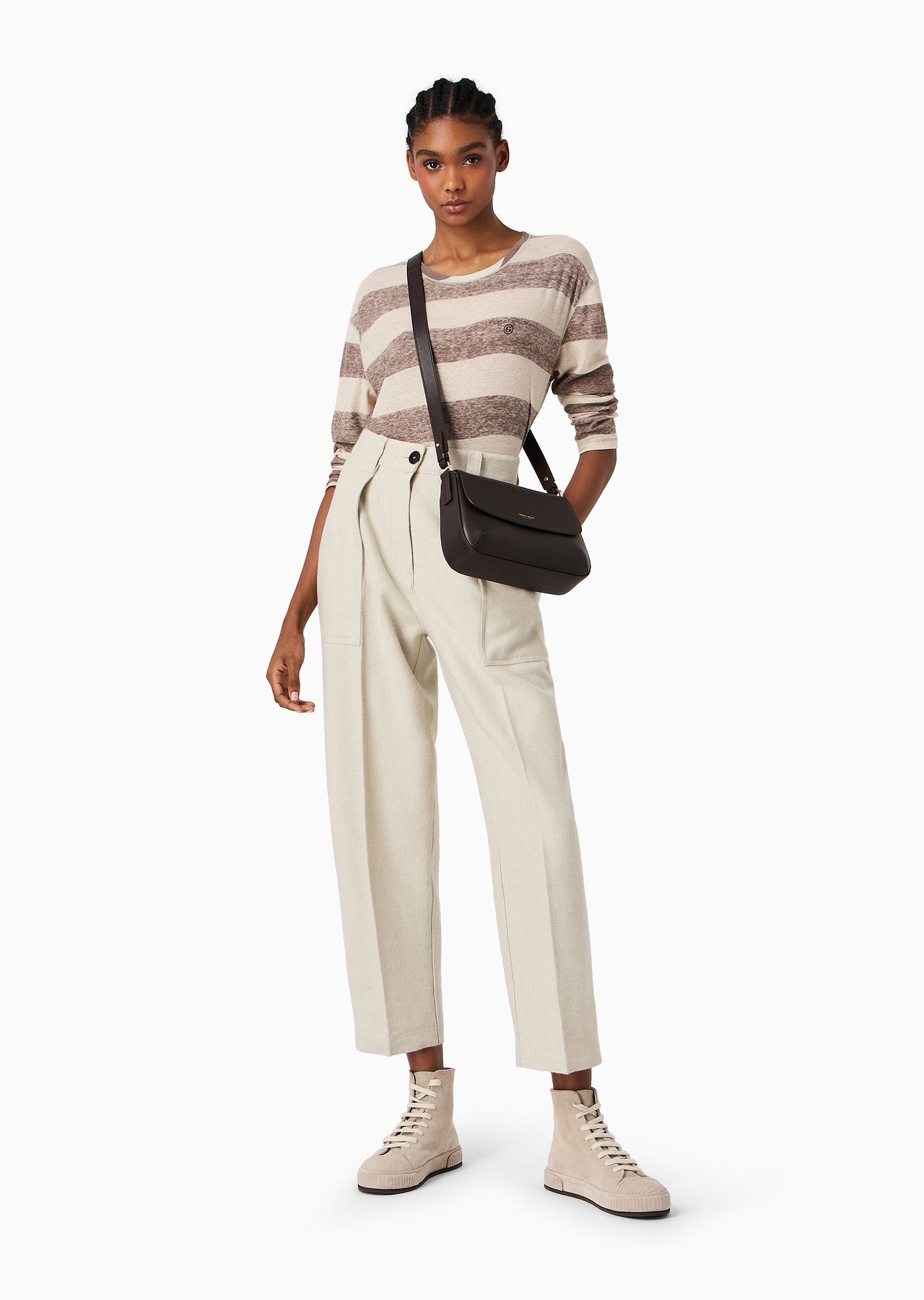 Small la Prima soft baguette bag in nappa leather - 6