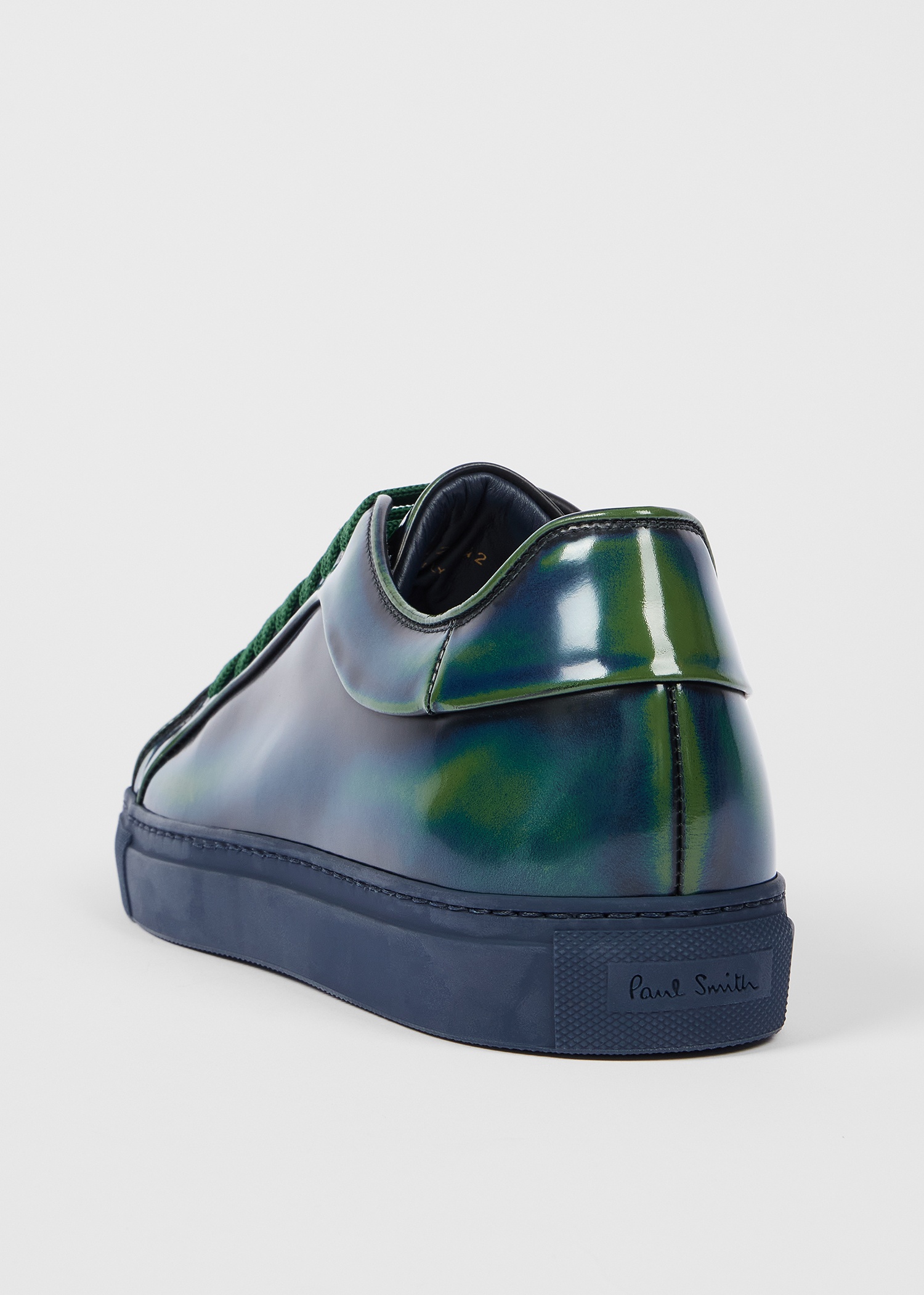 Navy and Green 'Basso' Trainers - 5