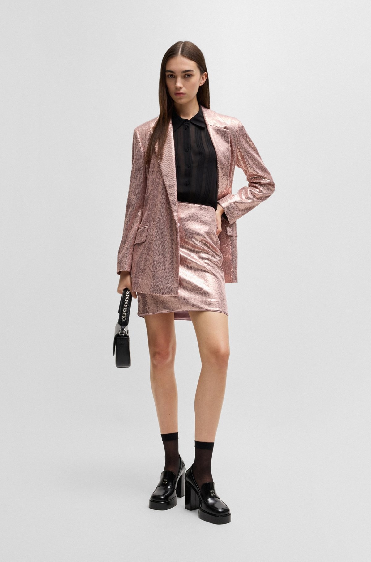 OVERSIZE-FIT SEQUINED JACKET - 3