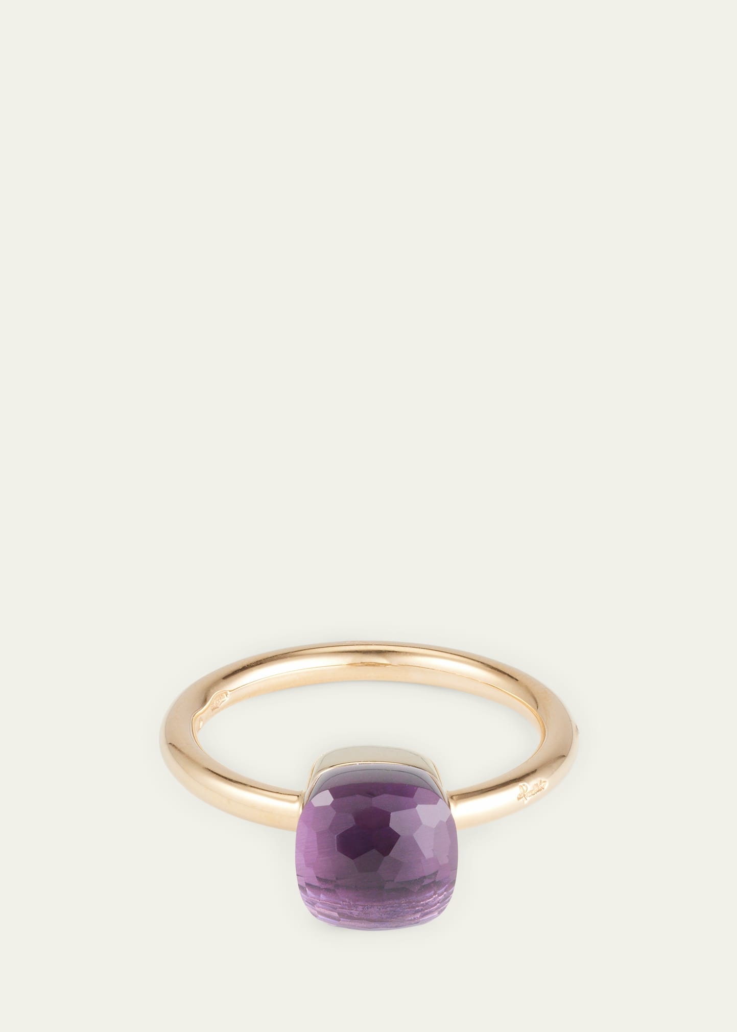 18K Rose Gold Nudo Petit Amethyst Ring - 3