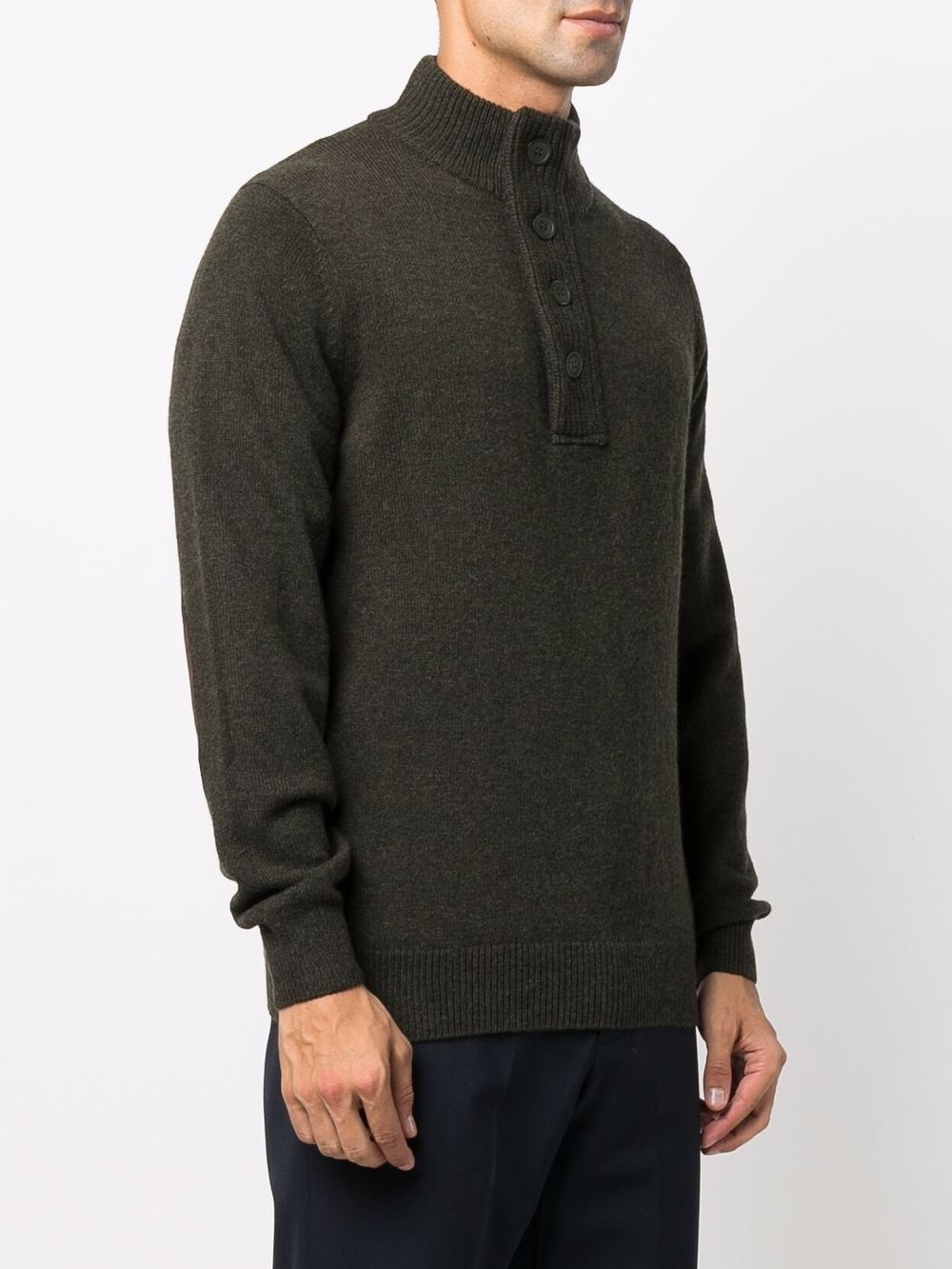 funnel-neck wool jumper - 3