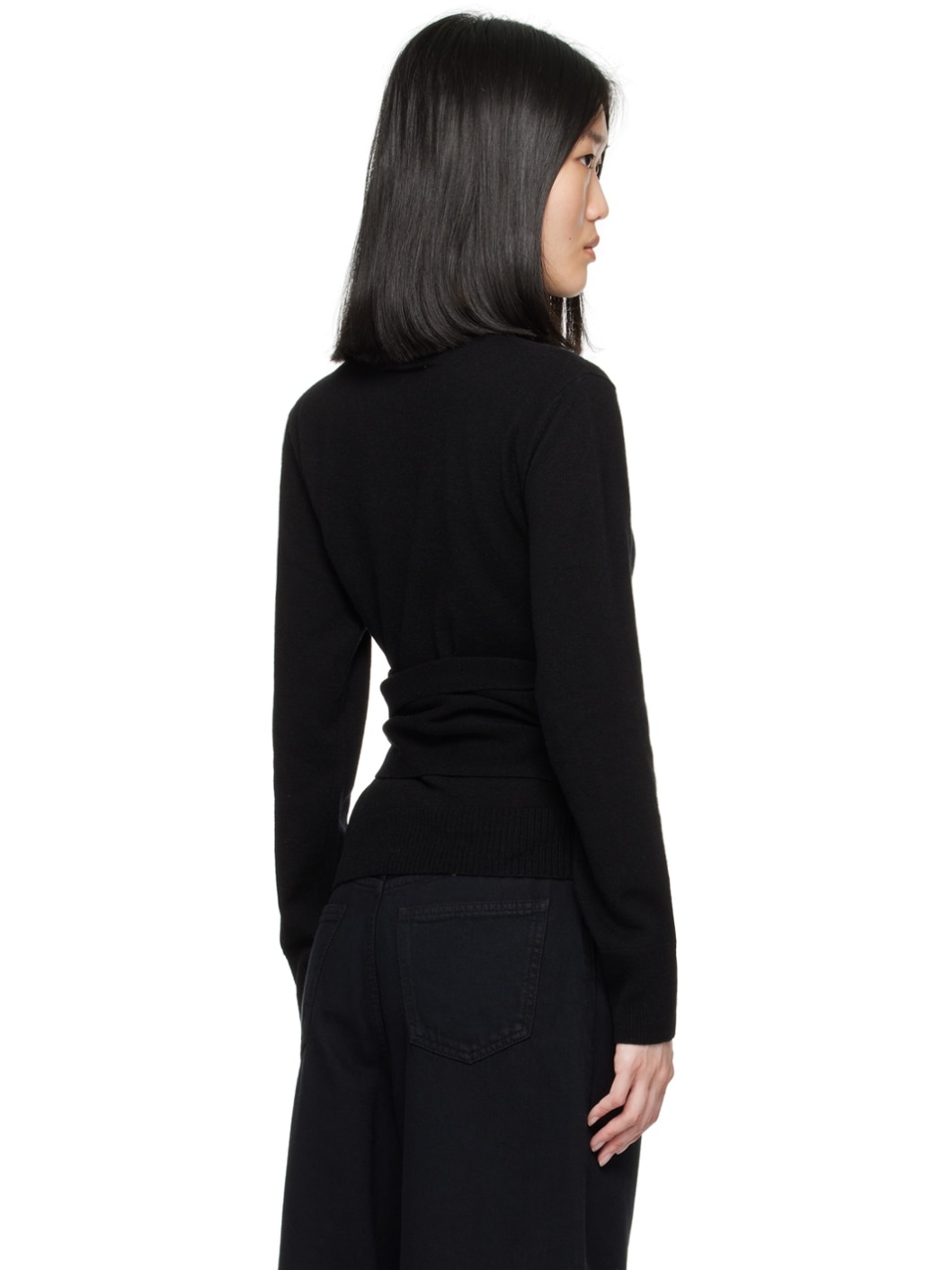 Black Belted Sweater - 3