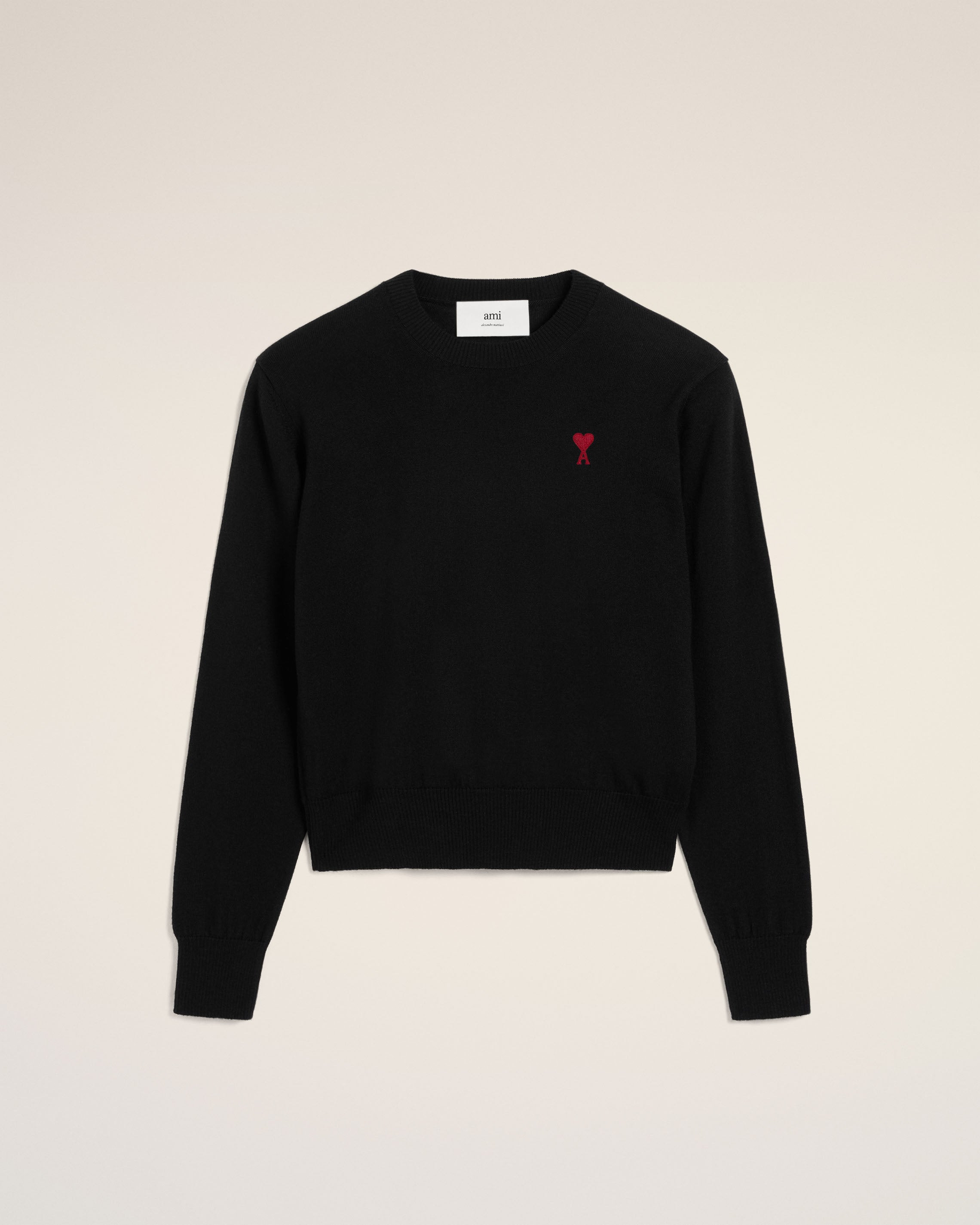 RED AMI DE COEUR CREW NECK SWEATER - 2
