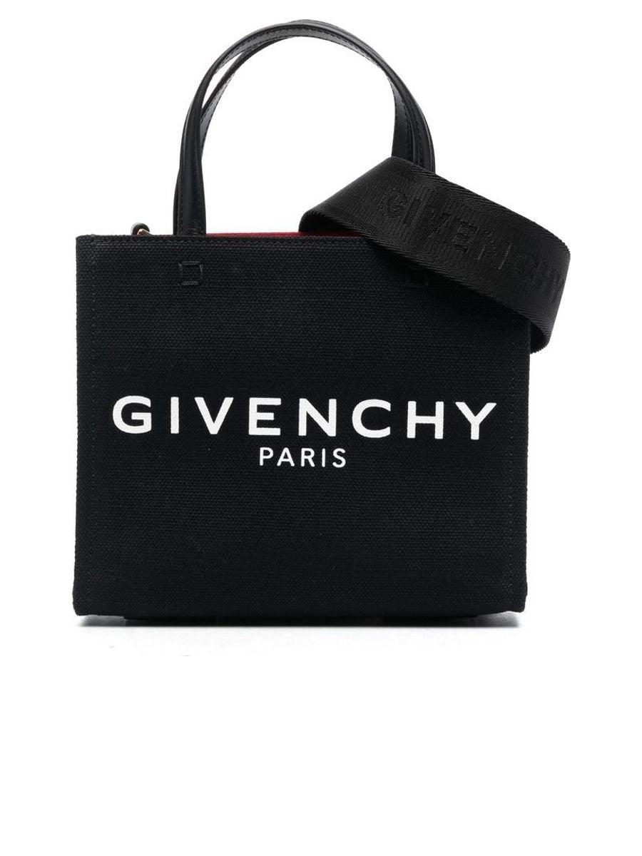 【関税&送料込】Givenchy Mini Tote G Mini G-Tote shopping bag in canvas in - black | Givenchy US