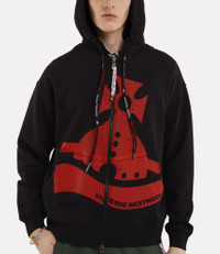Vivienne Westwood SUNKEN ORB ZIP HOODIE | REVERSIBLE