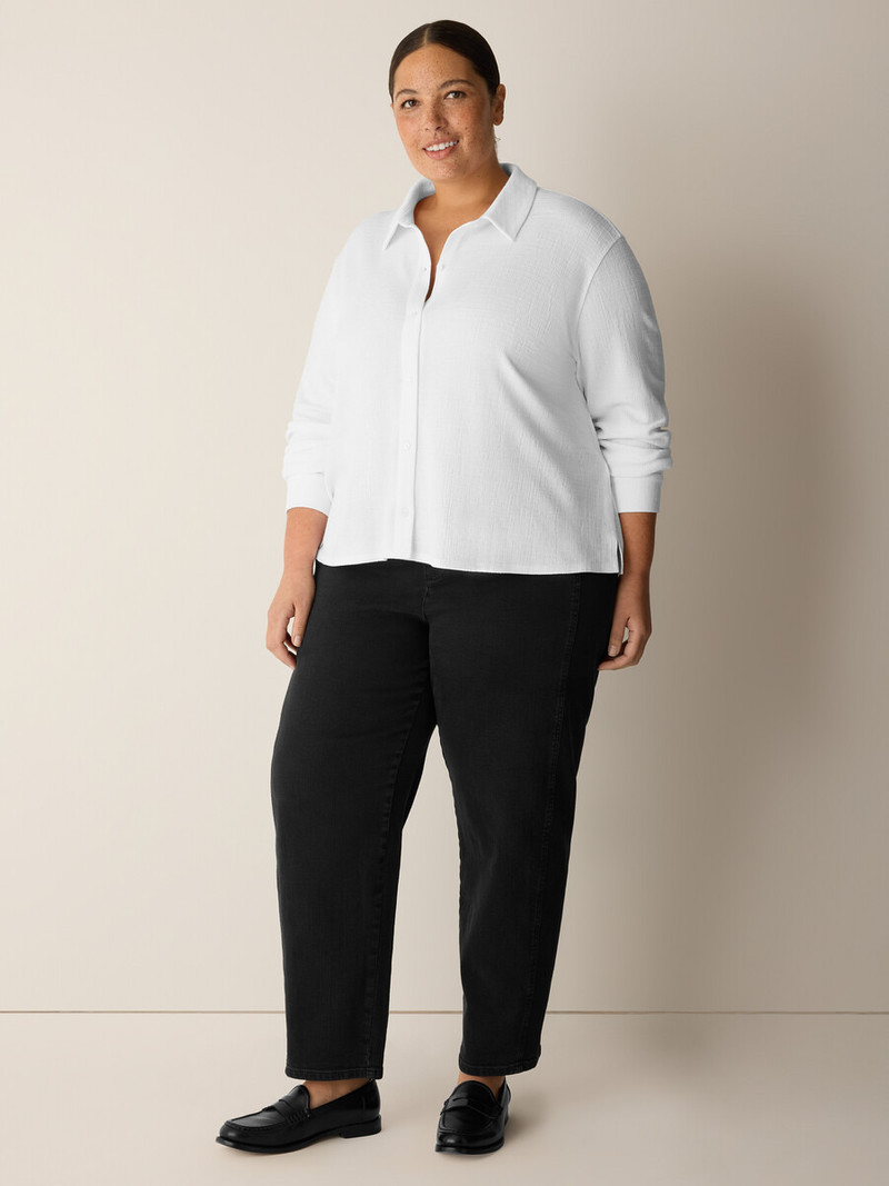 Cross Hatch Stretch Jersey Classic Collar Shirt 6