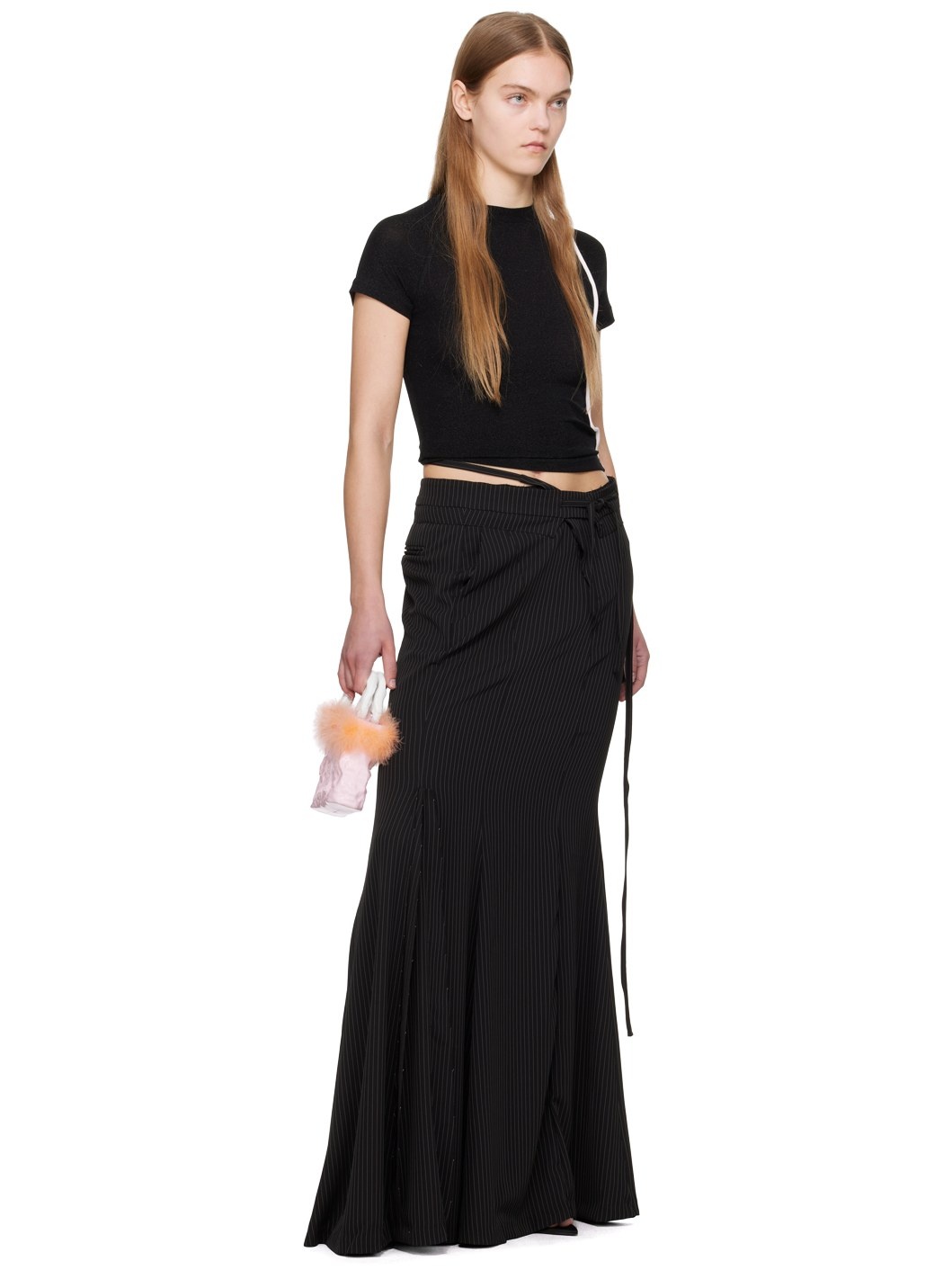 Black Mermaid Maxi Skirt - 4