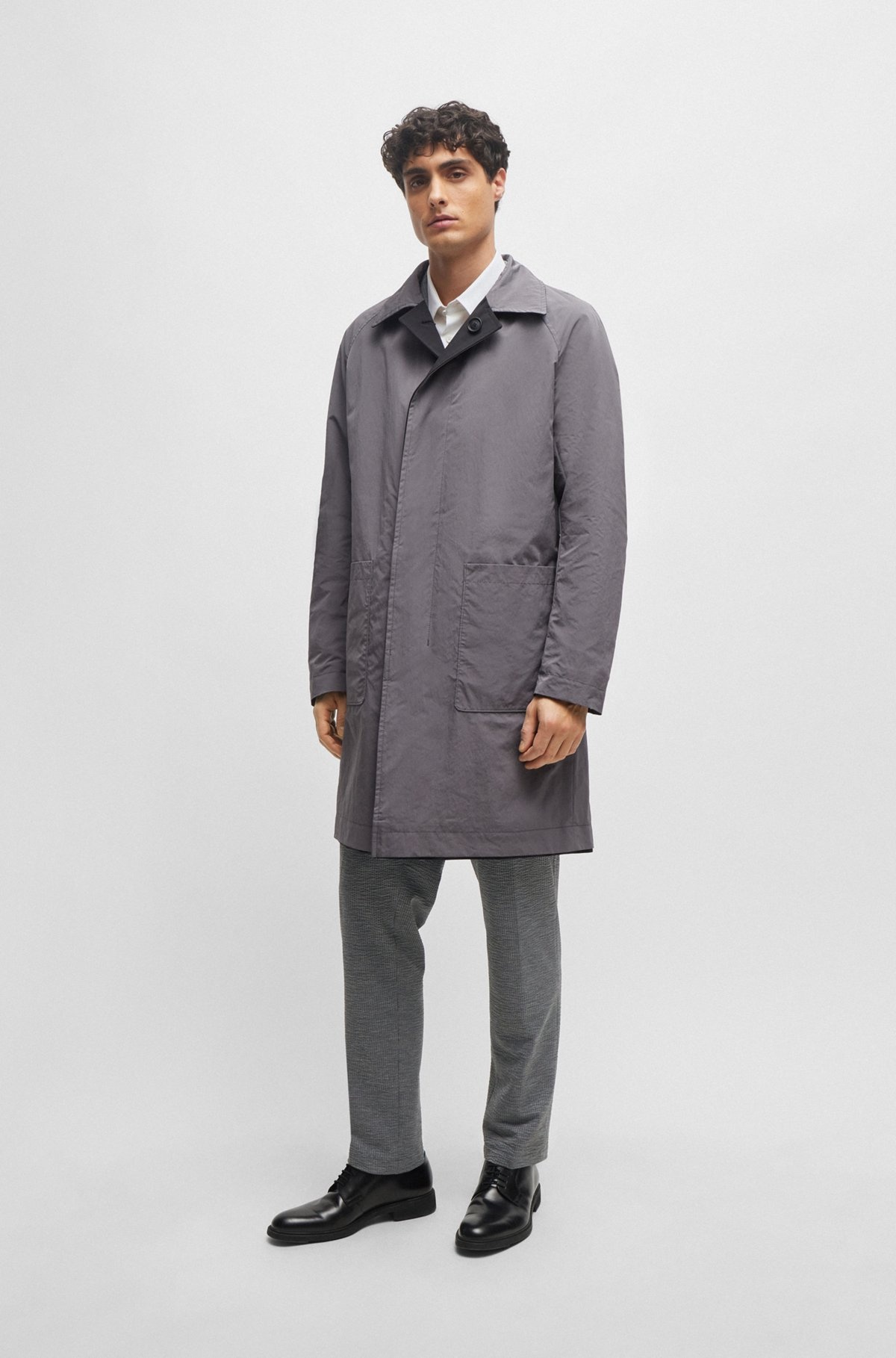 REVERSIBLE CAR COAT IN WATERPROOF PERFORMANCE-STRETCH MATERIAL - 5