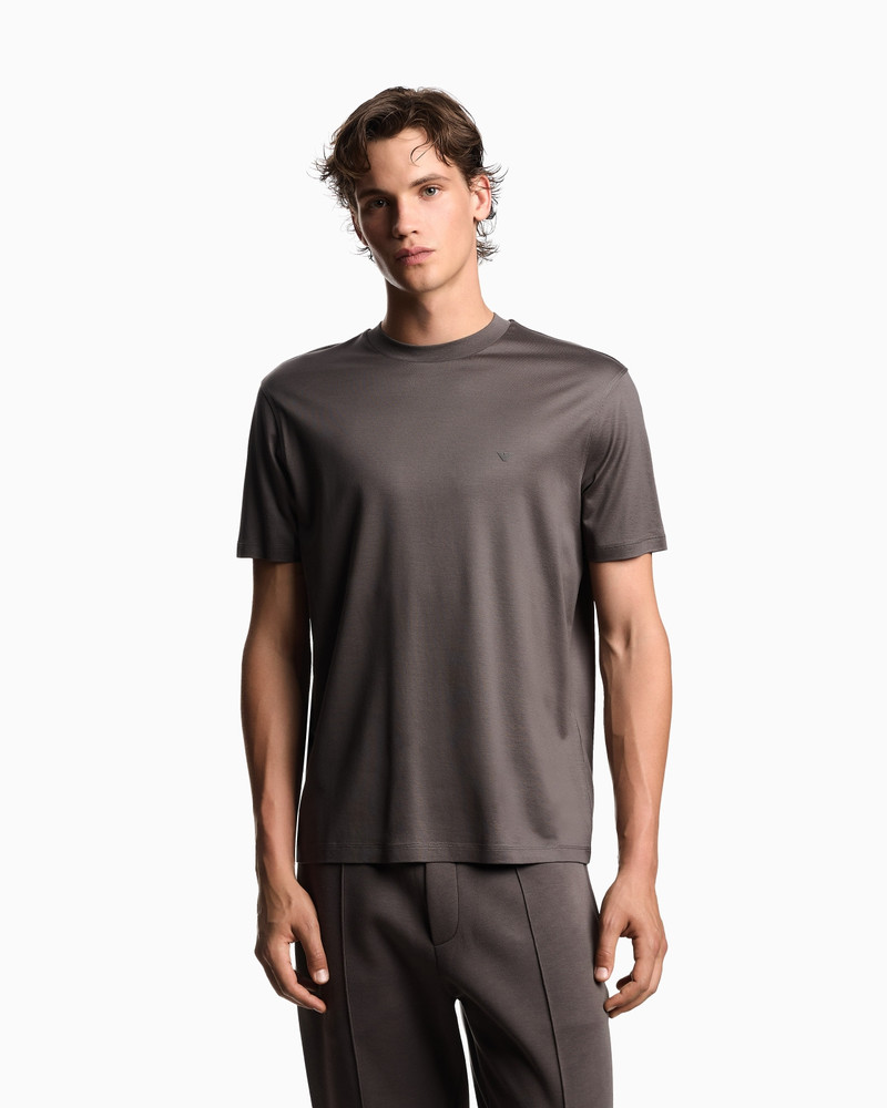 EMPORIO ARMANI TRAVEL ESSENTIALS LYOCELL-BLEND JERSEY T-SHIRT outlook