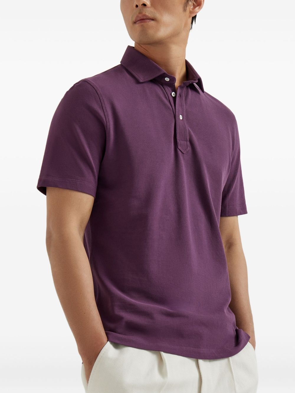 cotton polo shirt - 3