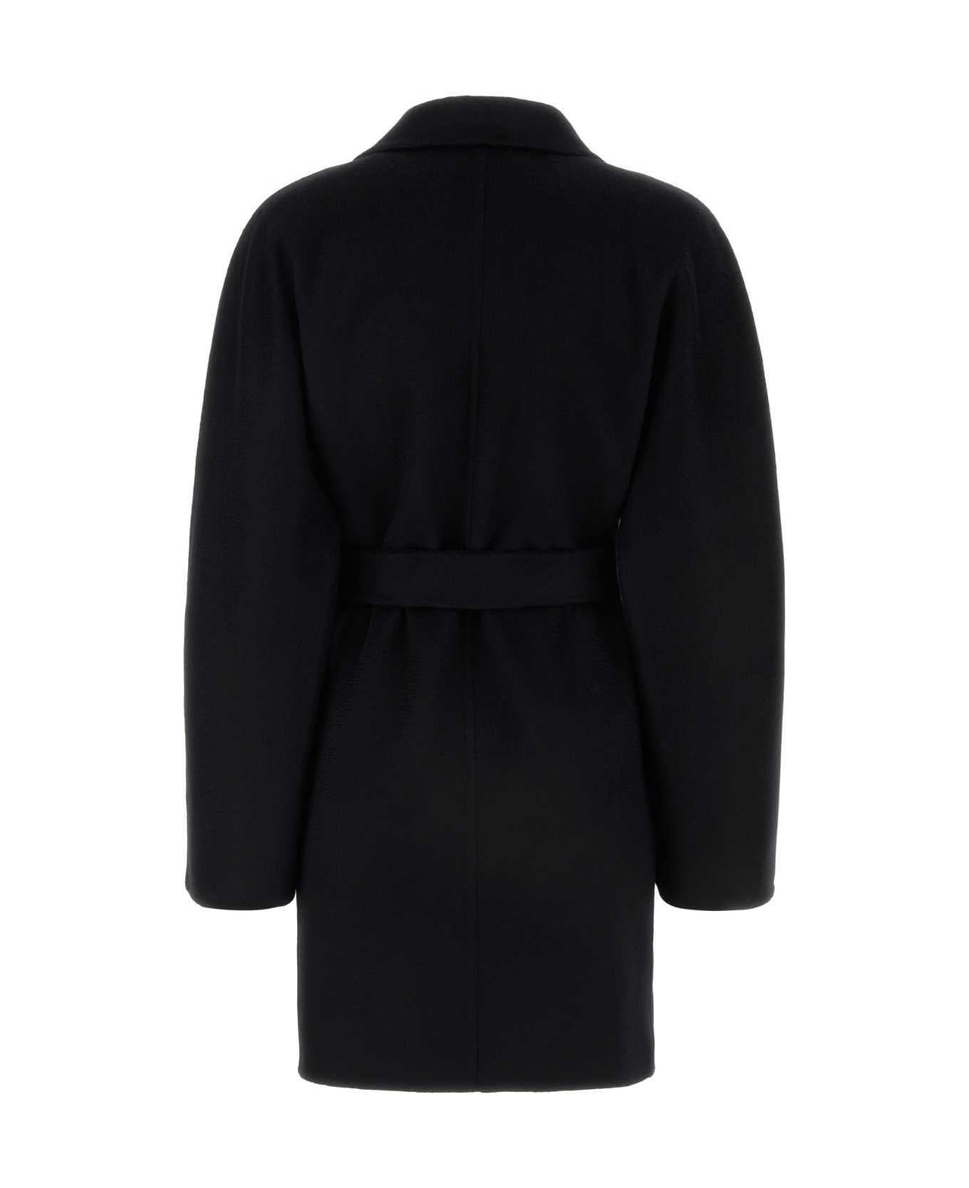 Black Cashmere Harold Coat - 2