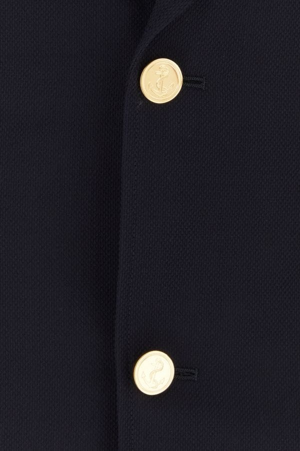 Navy blue wool blazer - 3