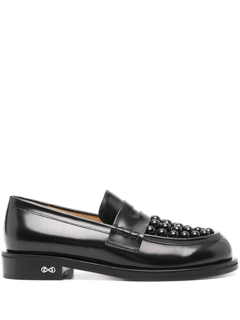 stud-embellished loafers 1