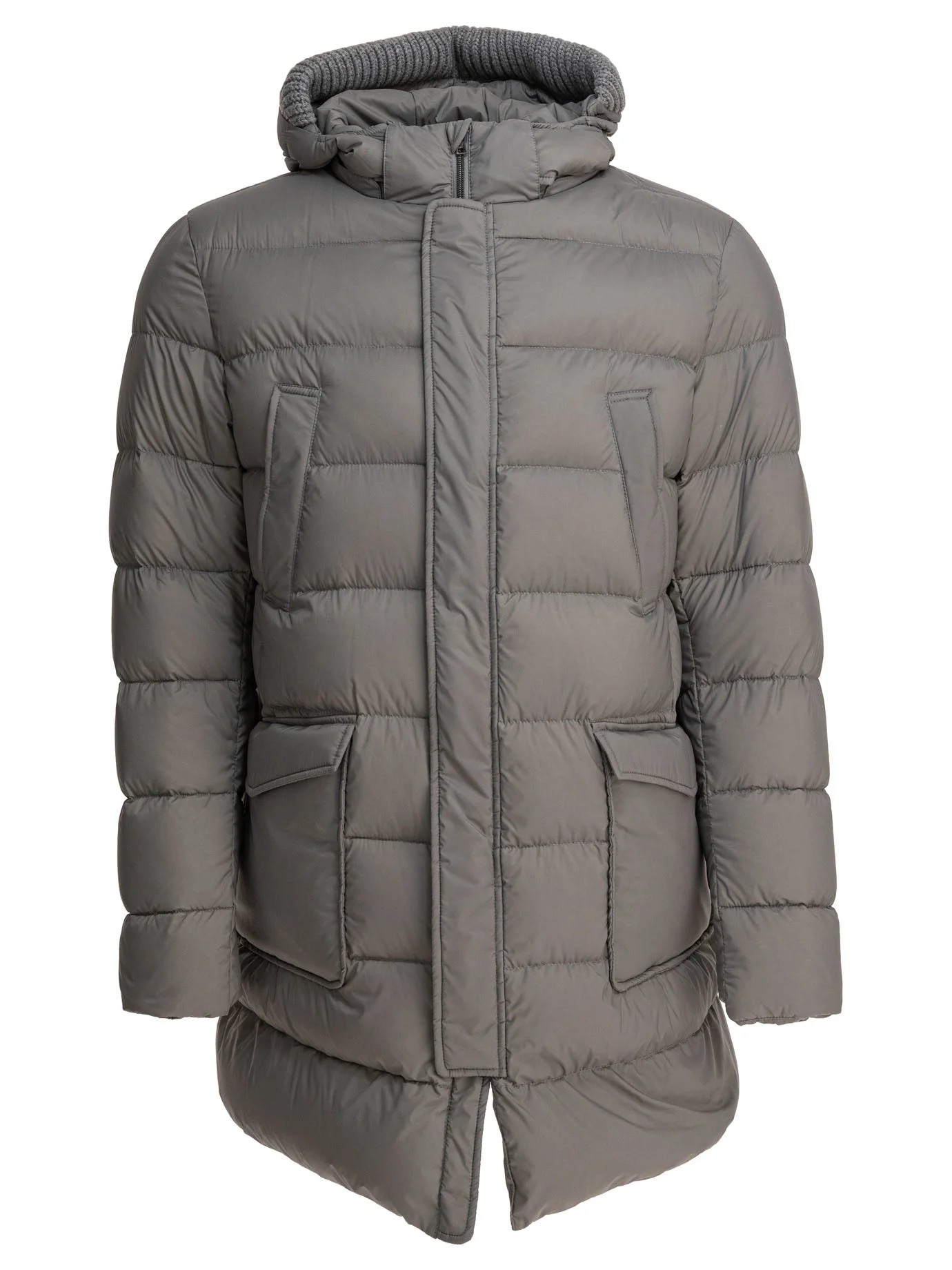 Herno Long Down Jacket With Hood - 1