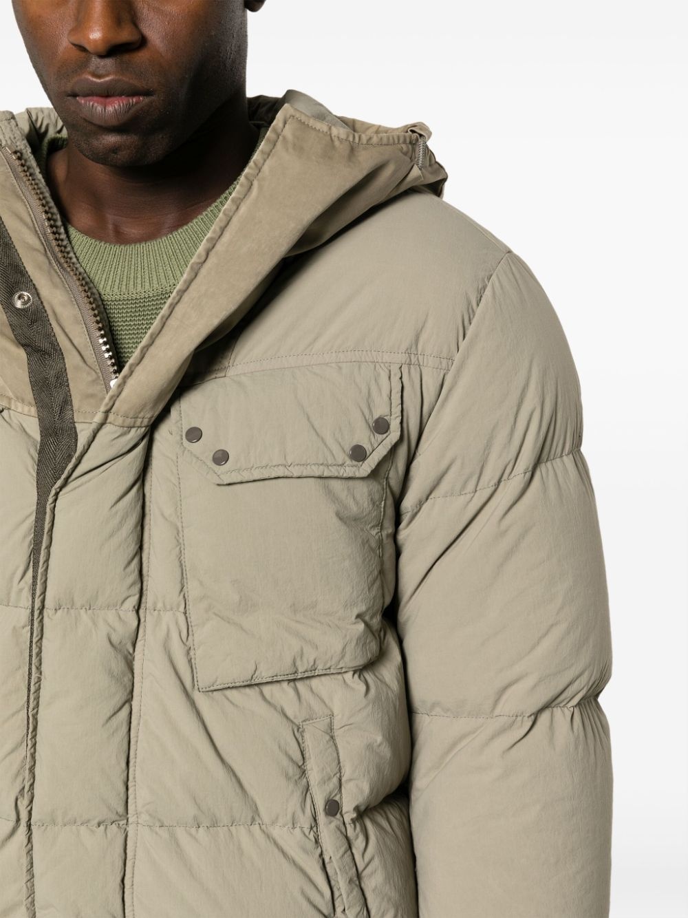hooded down puffer jacket - 5