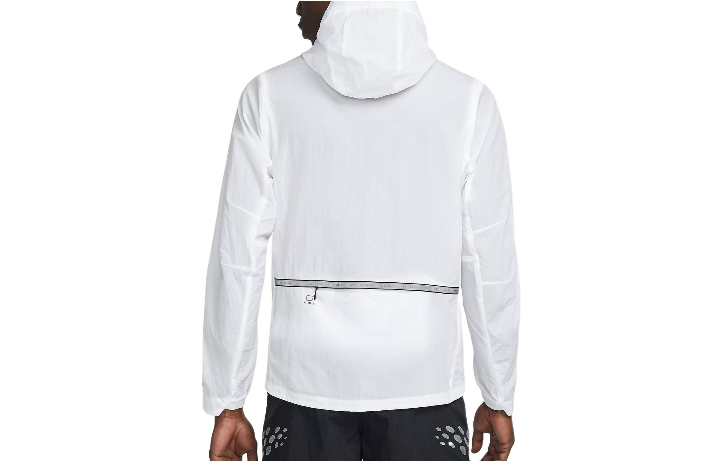 Nike Solid Color Woven Water Repellent Sports Hooded Jacket White DM4774-100 - 2