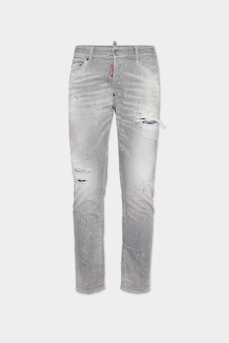 BLUE PEAKS GREY WASH SKATER JEANS - 1